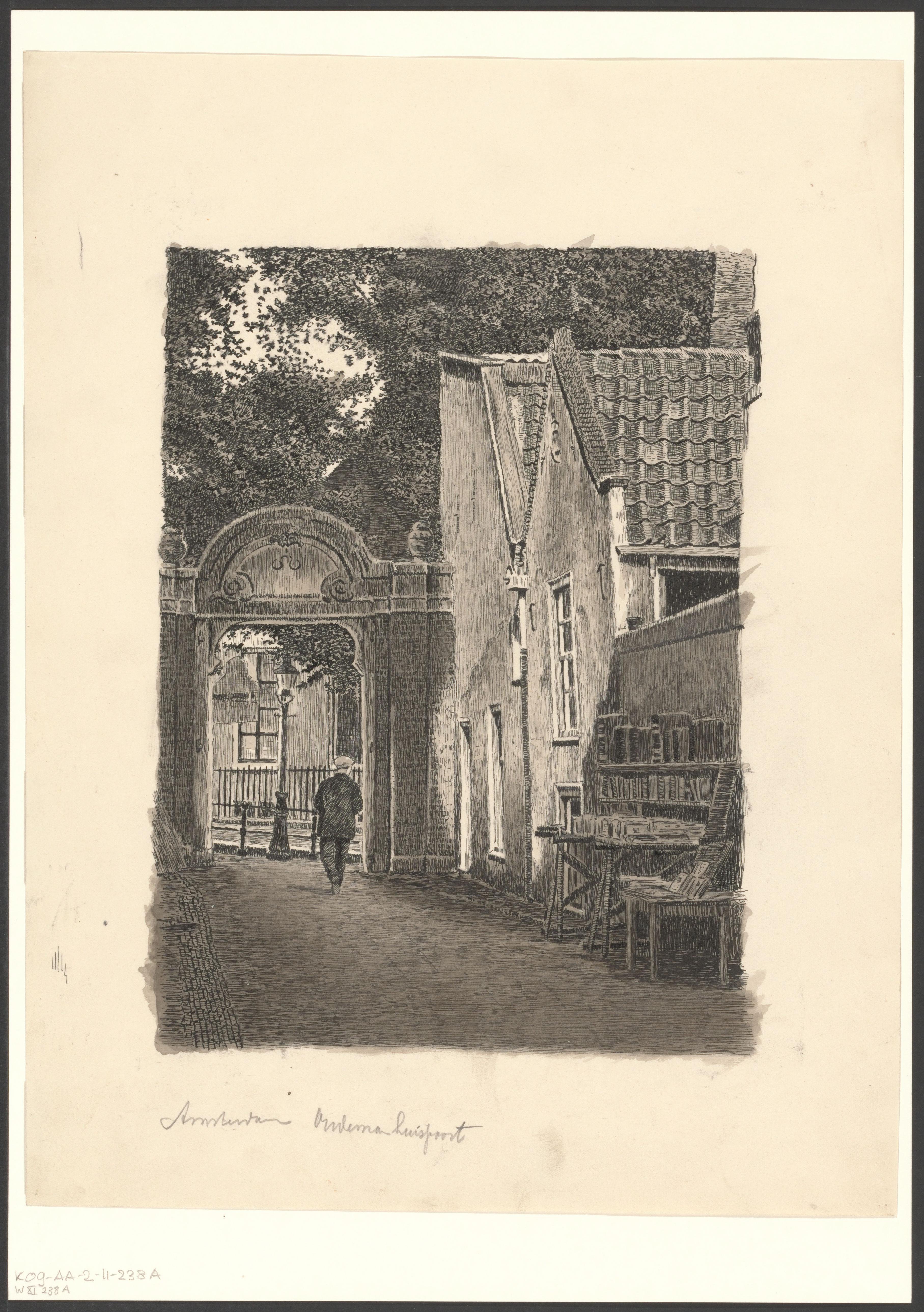 Gezicht op de Oudemanhuispoort