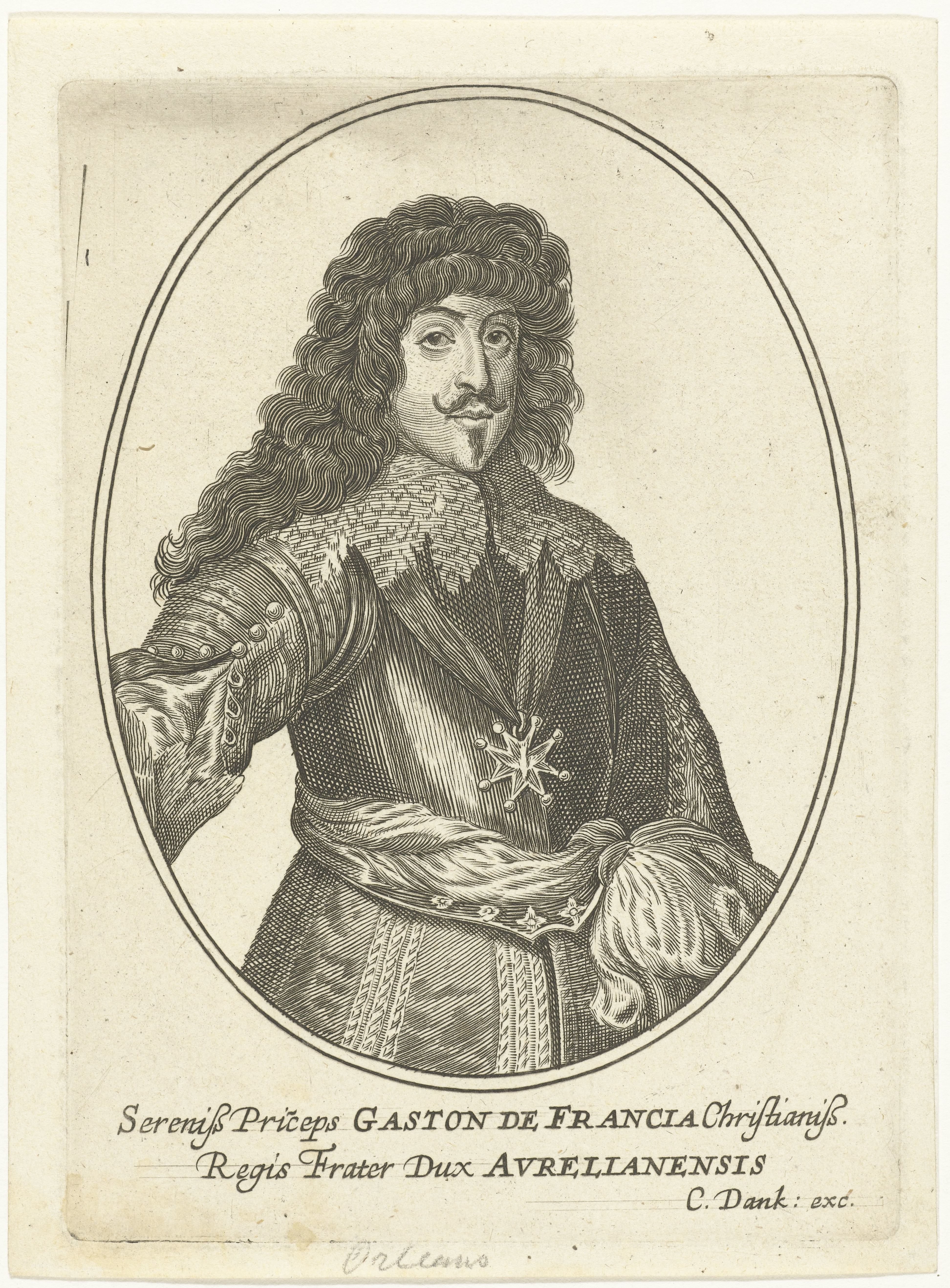 Portret van Gaston Jean-Baptiste, hertog van Orléans