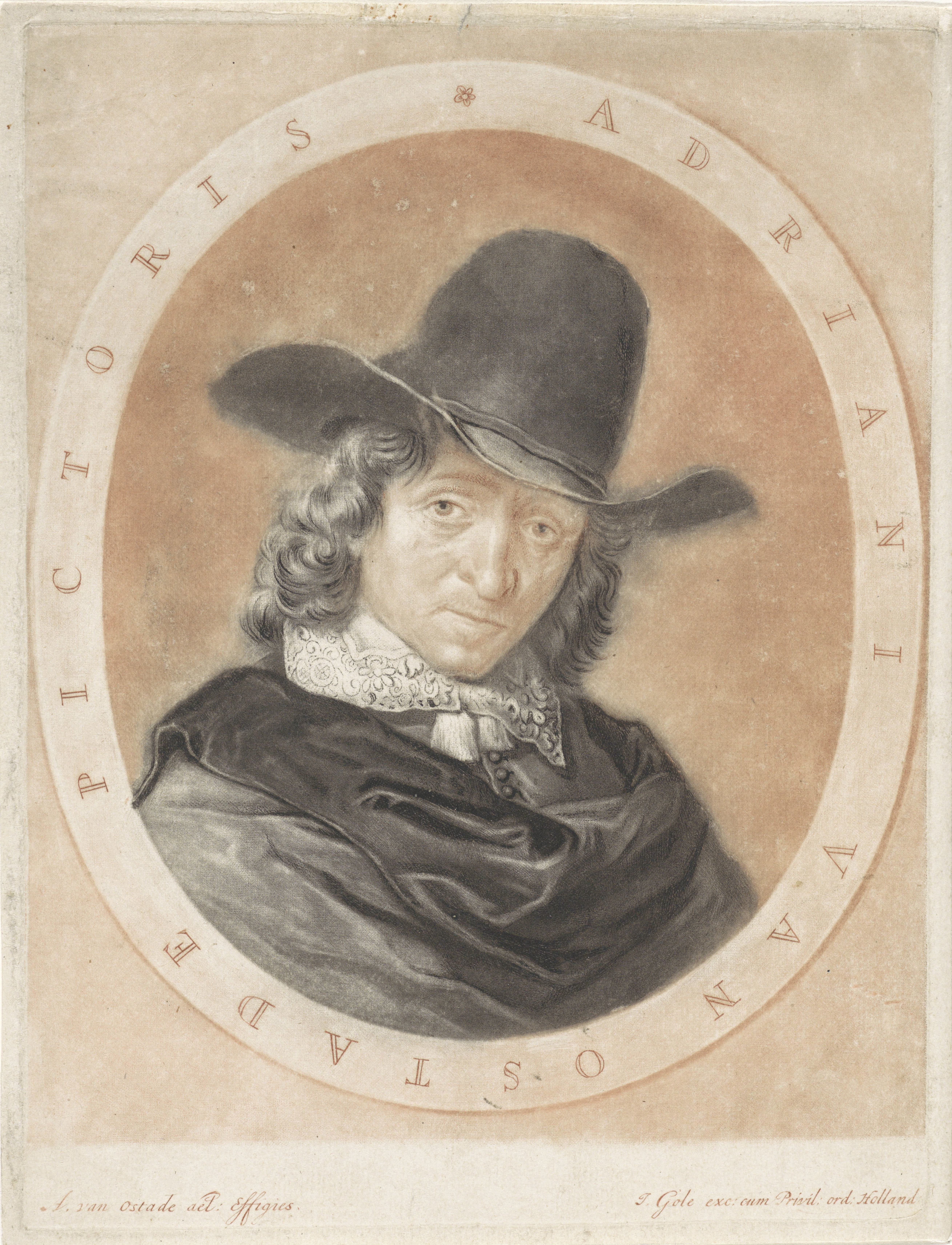 Portret van Adriaen van Ostade