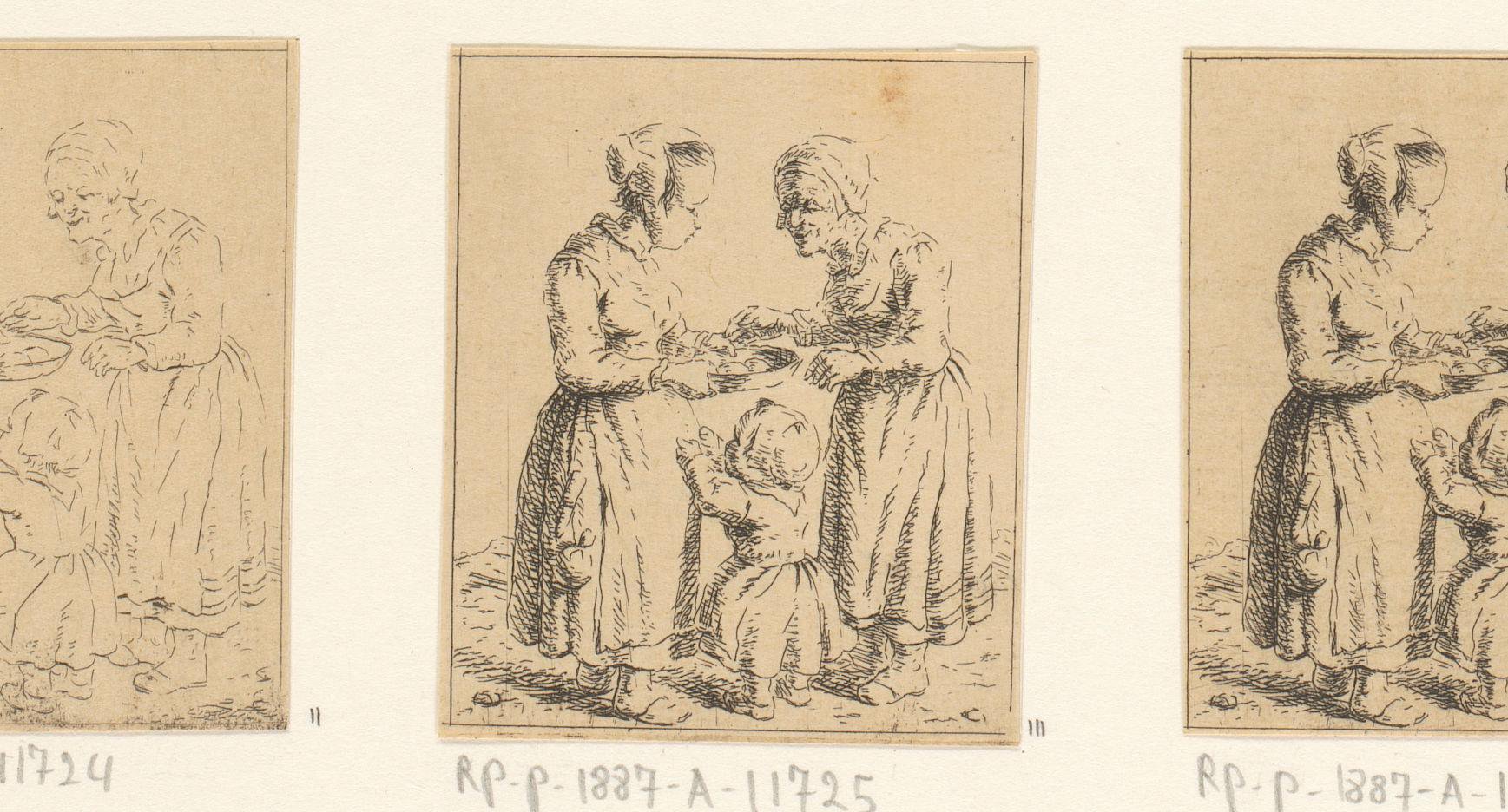 Twee vrouwen met een kind