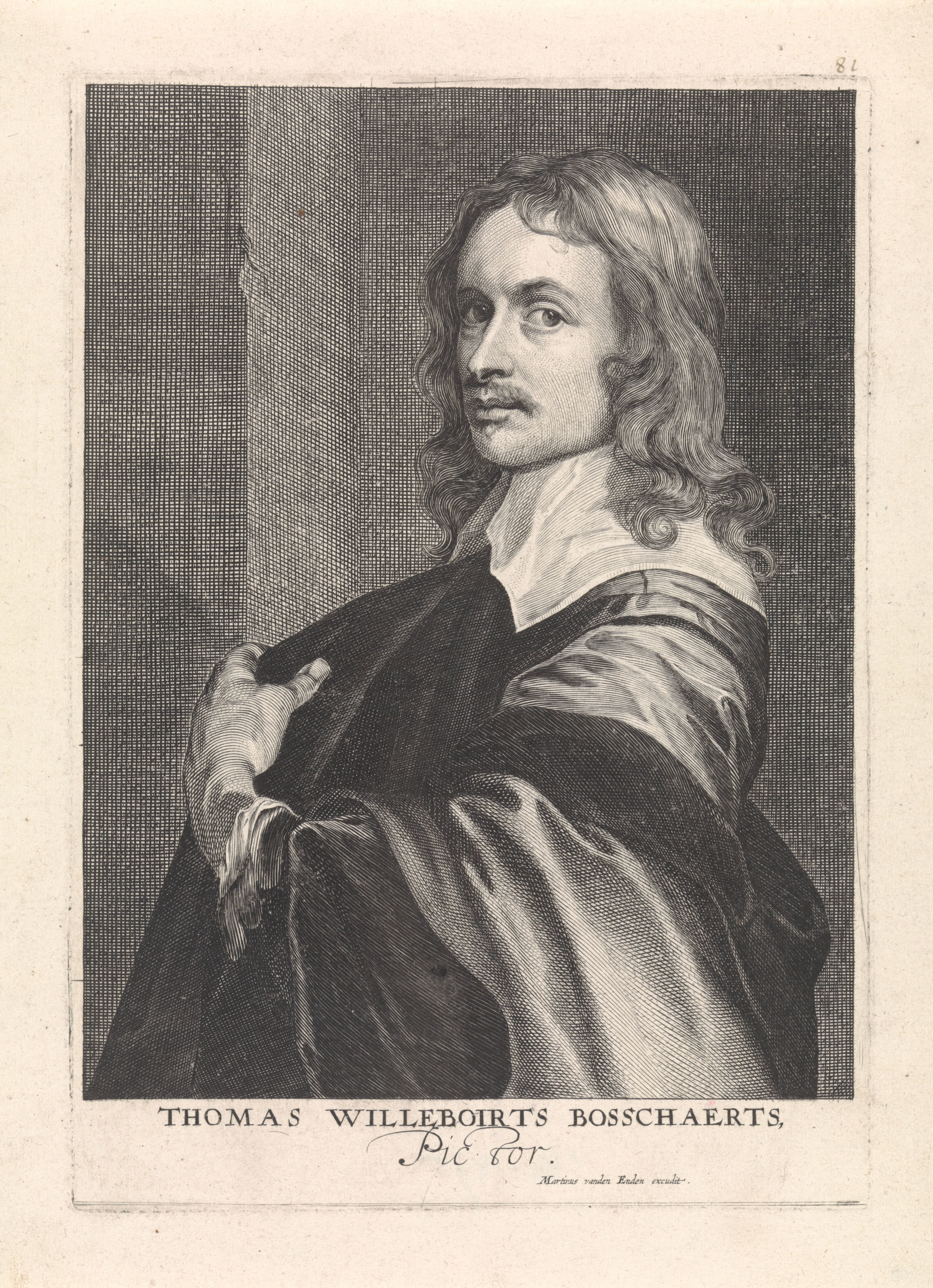 Portret van Thomas Willeboirts Bosschaerts