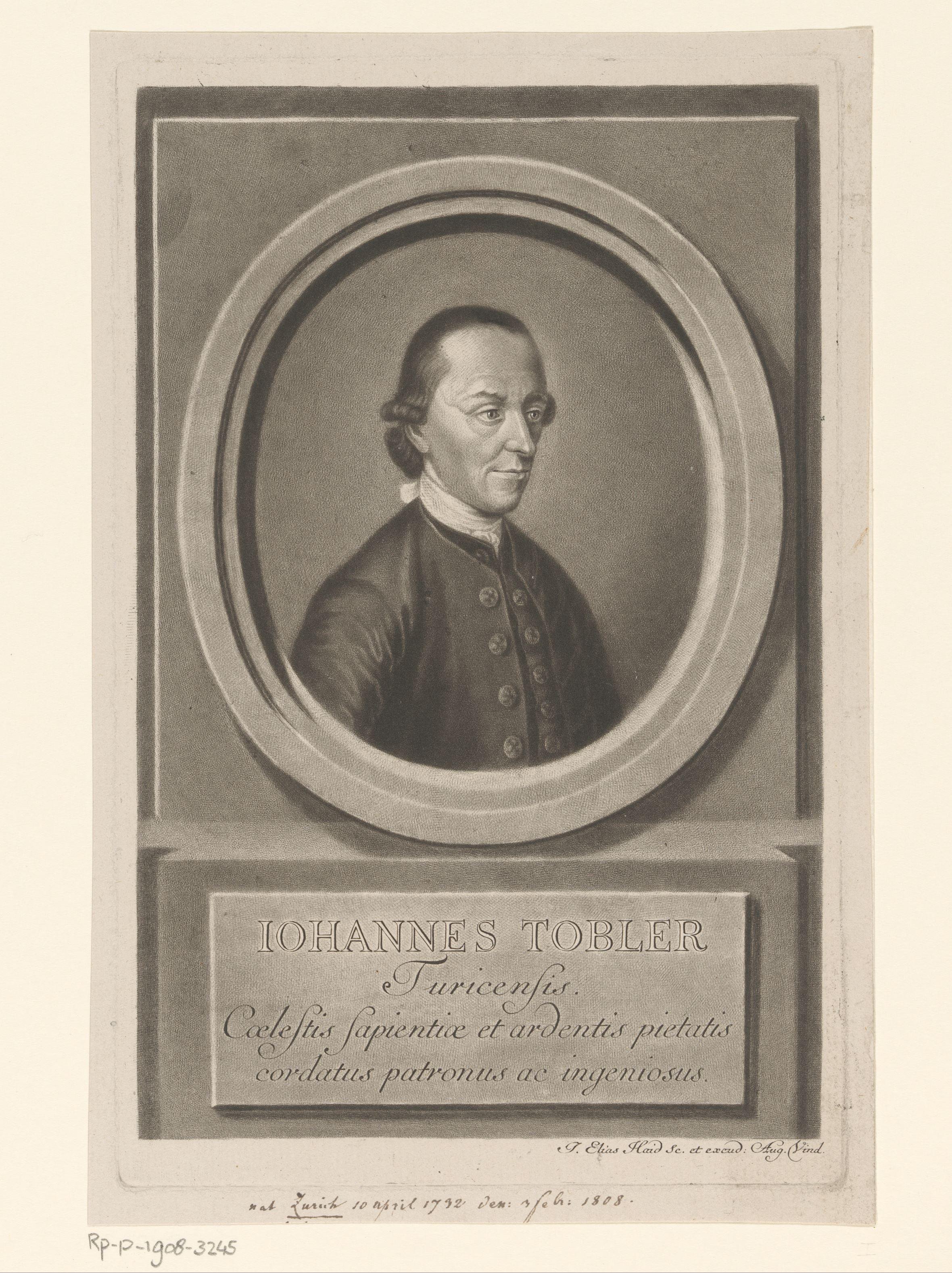 Portret van Johann Tobler
