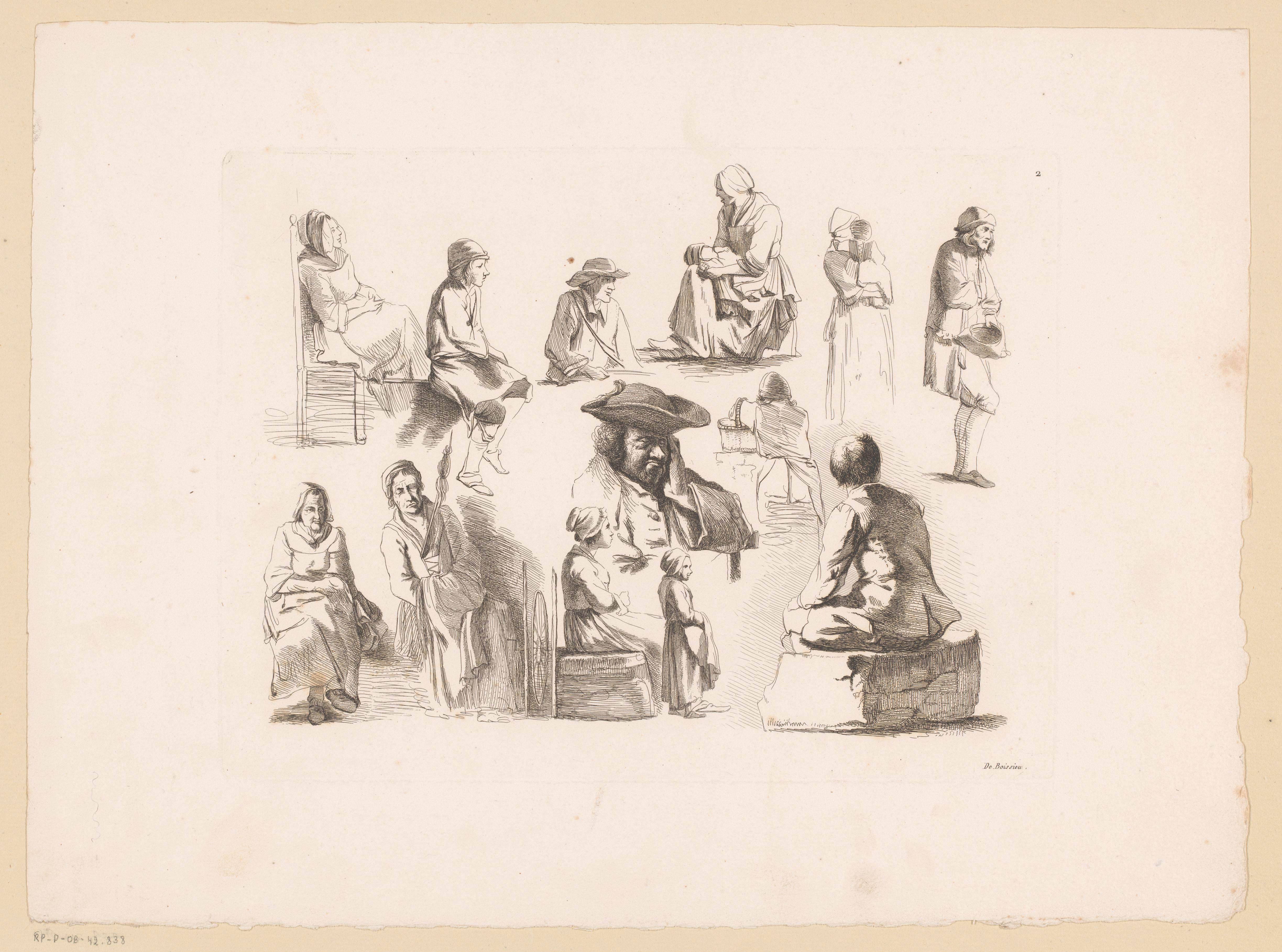 Compositie met dertien figuren