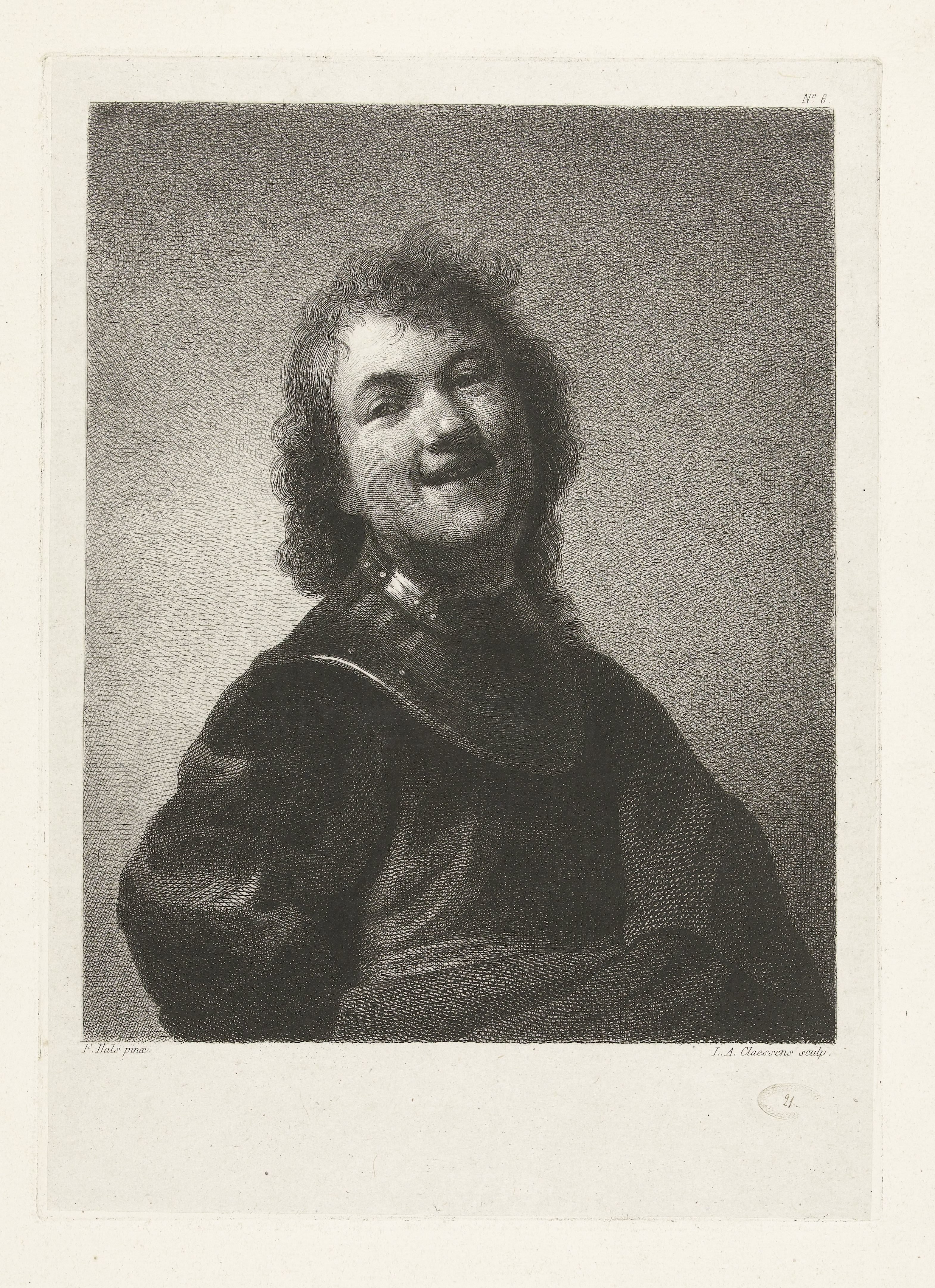 Lachende man