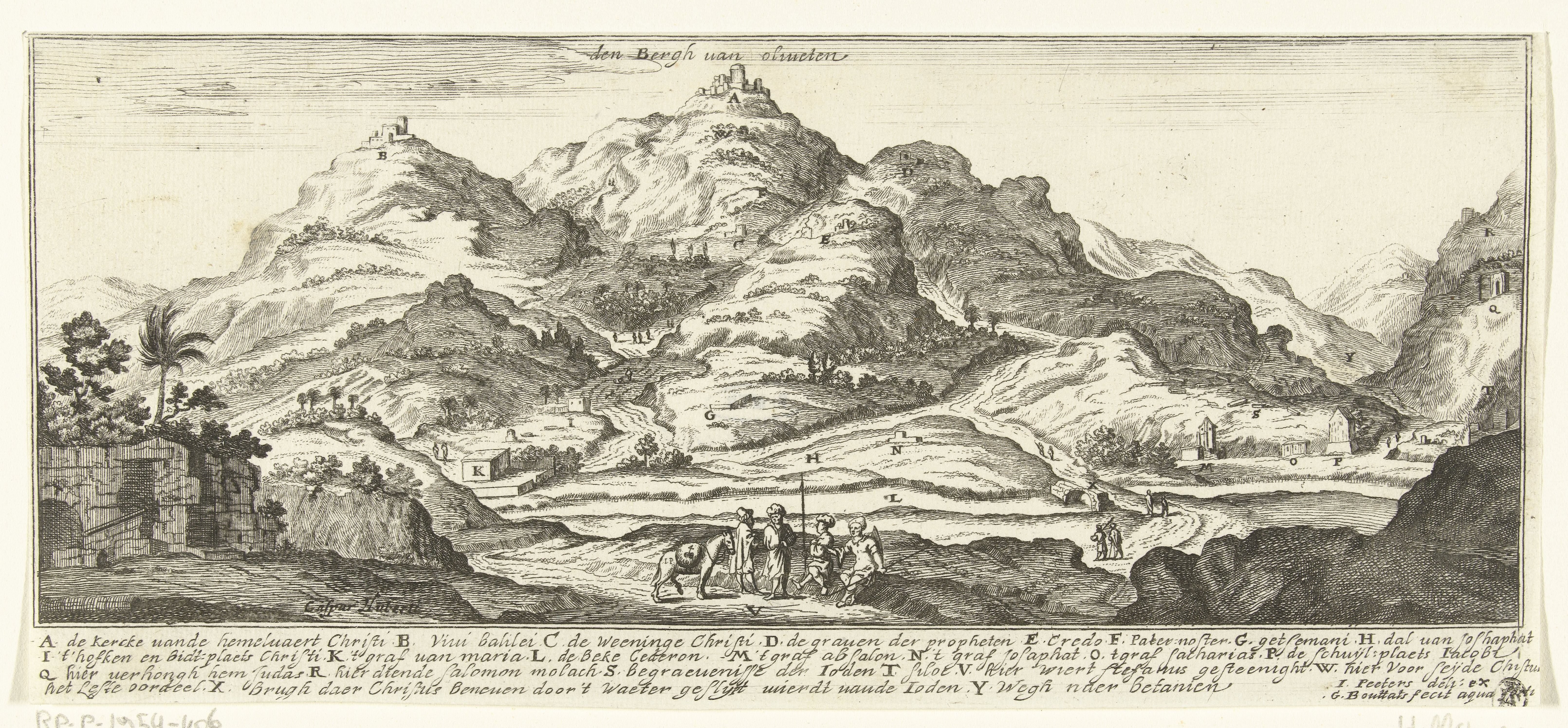 Gezicht op de Olijfberg