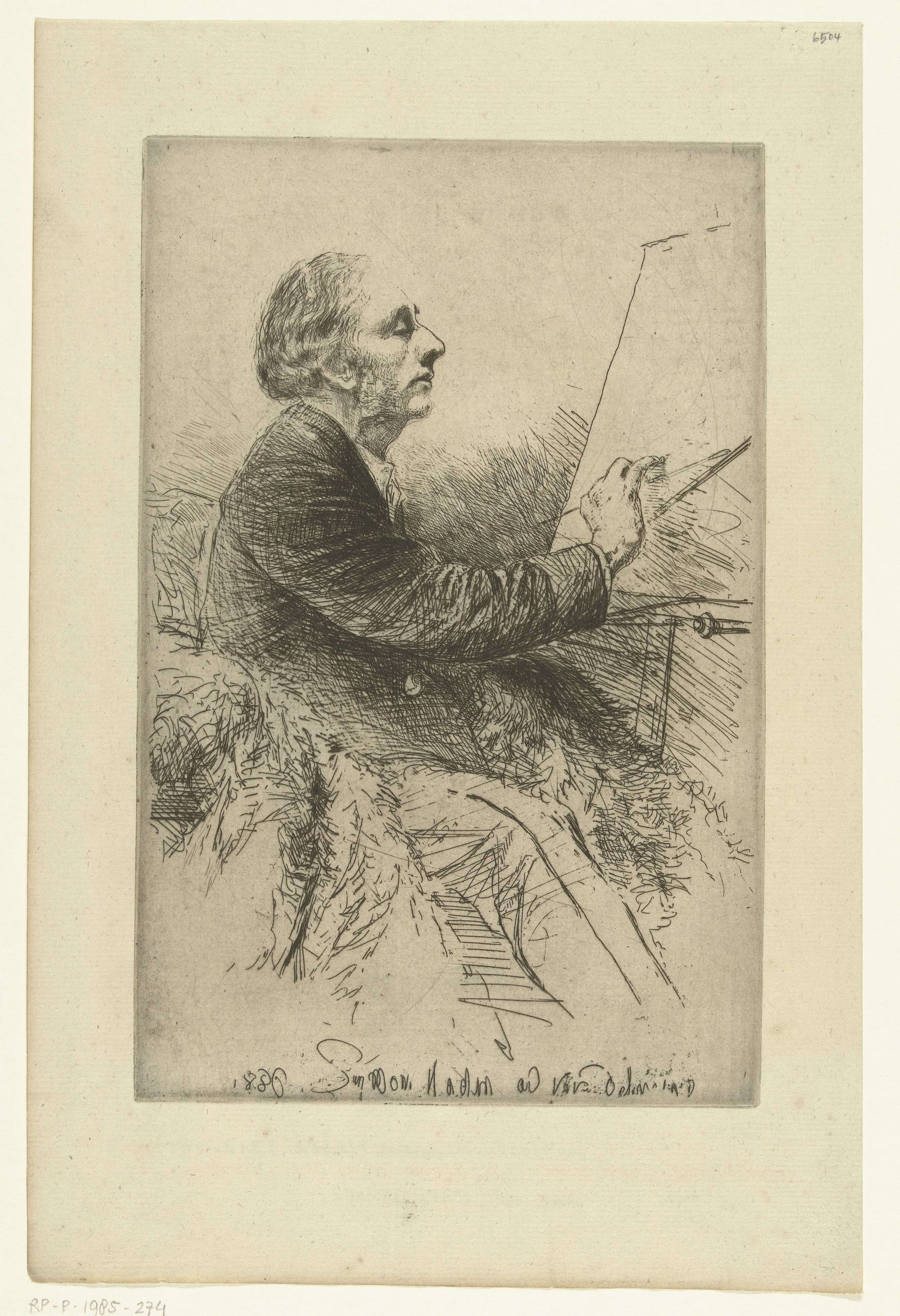 Zelfportret van Francis Seymour-Haden