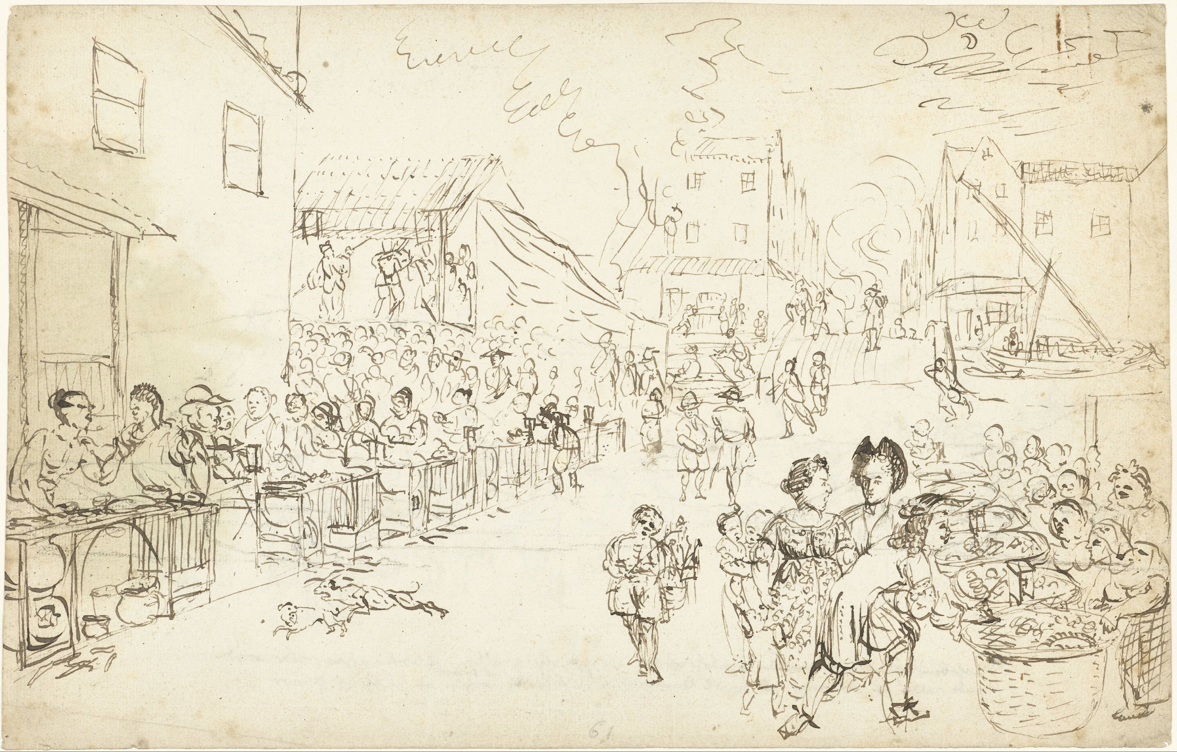 Market Scene in Batavia