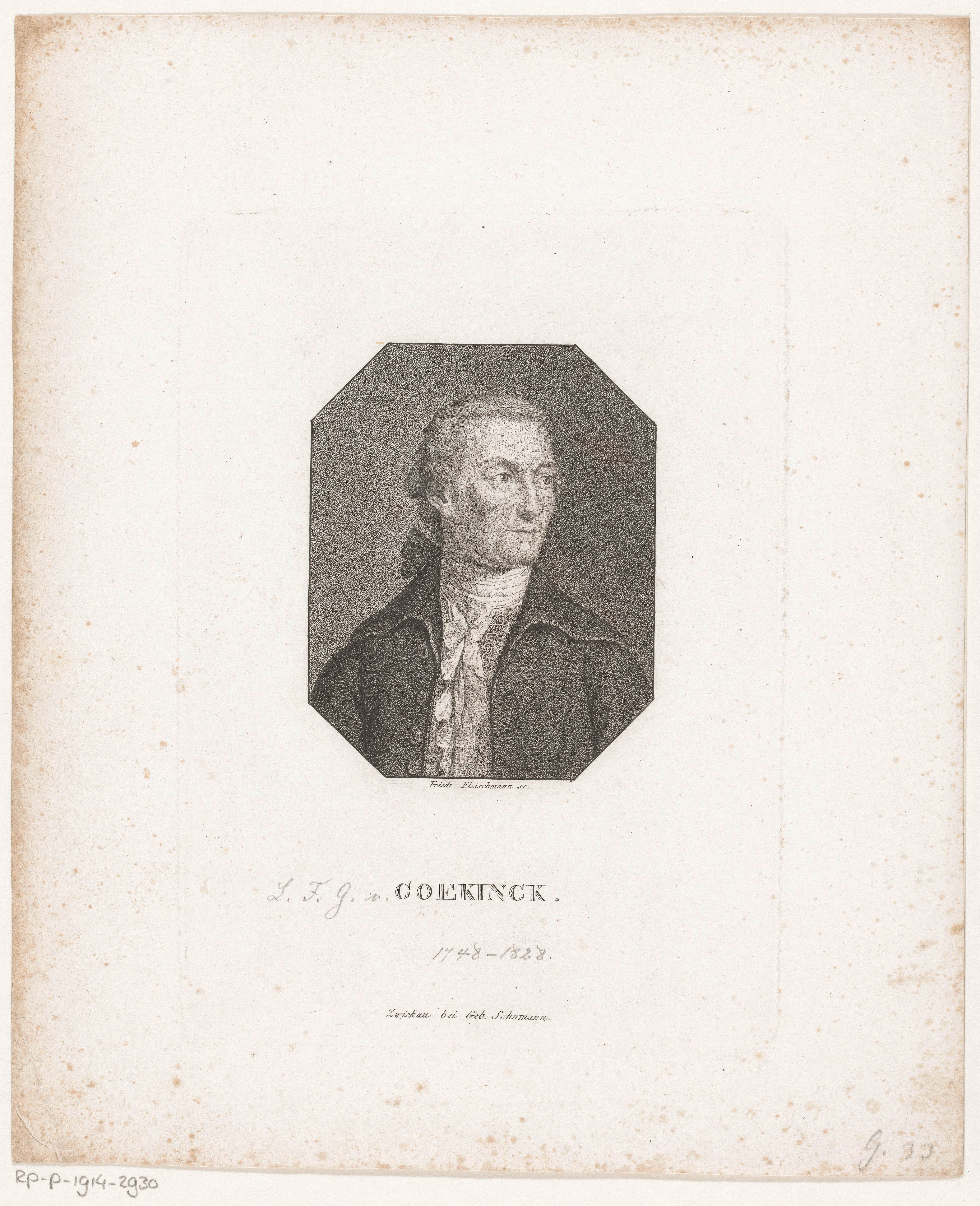 Portret van Leopold Friedrich Günther Goeckingk