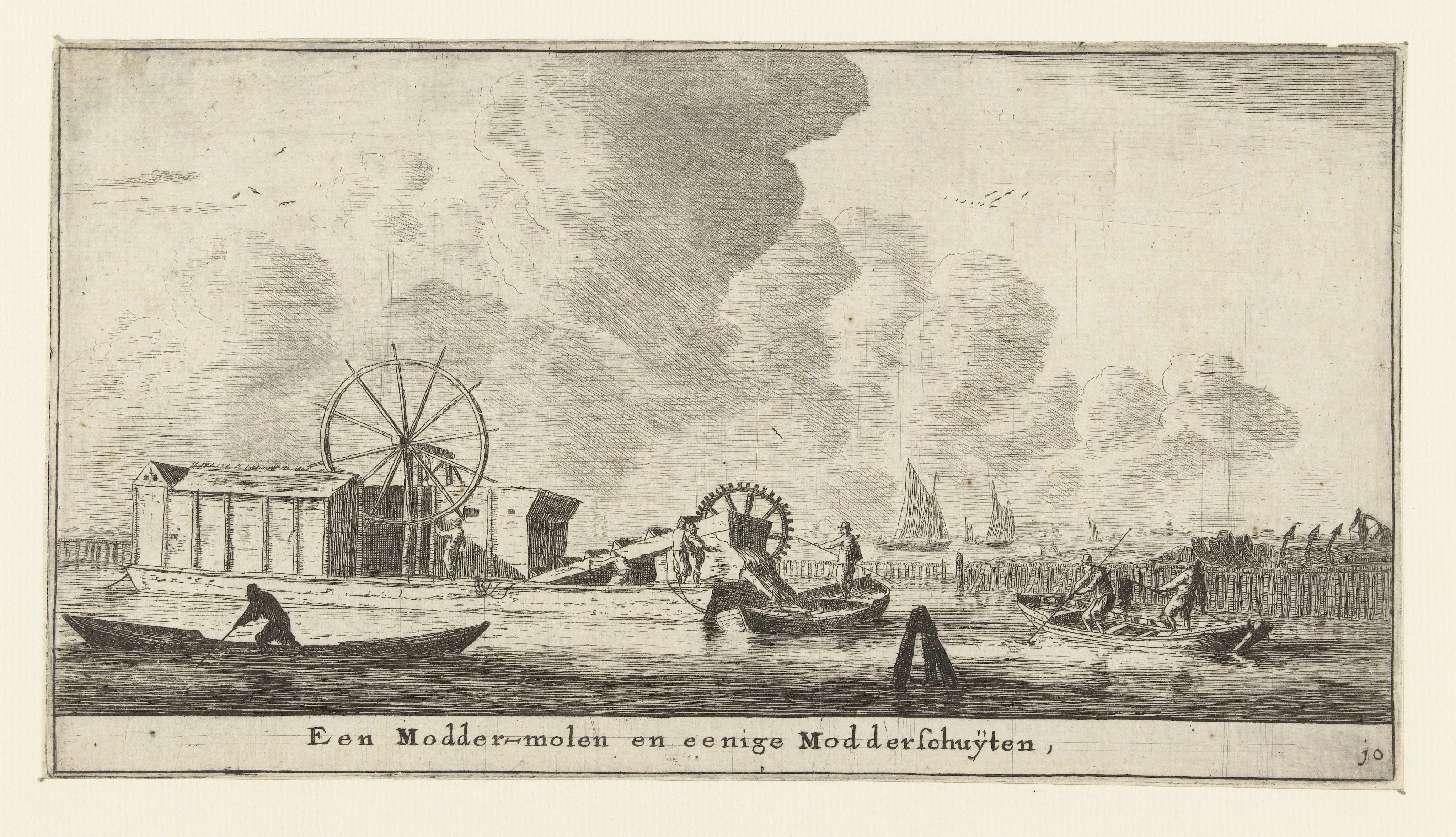 Moddermolen en modderschuiten