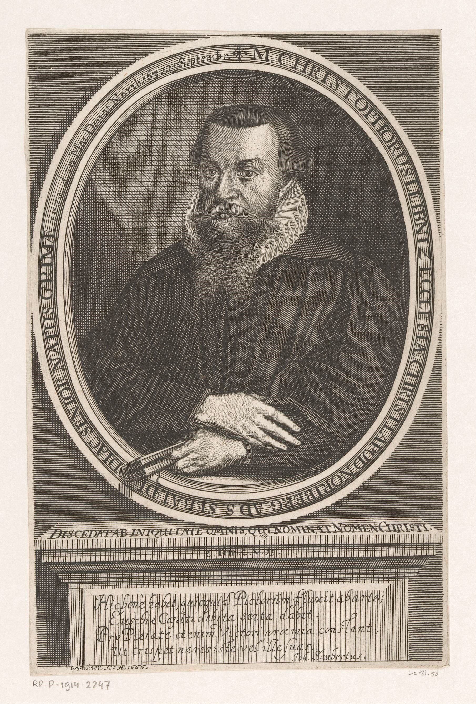 Portret van Christoph Leibnitz