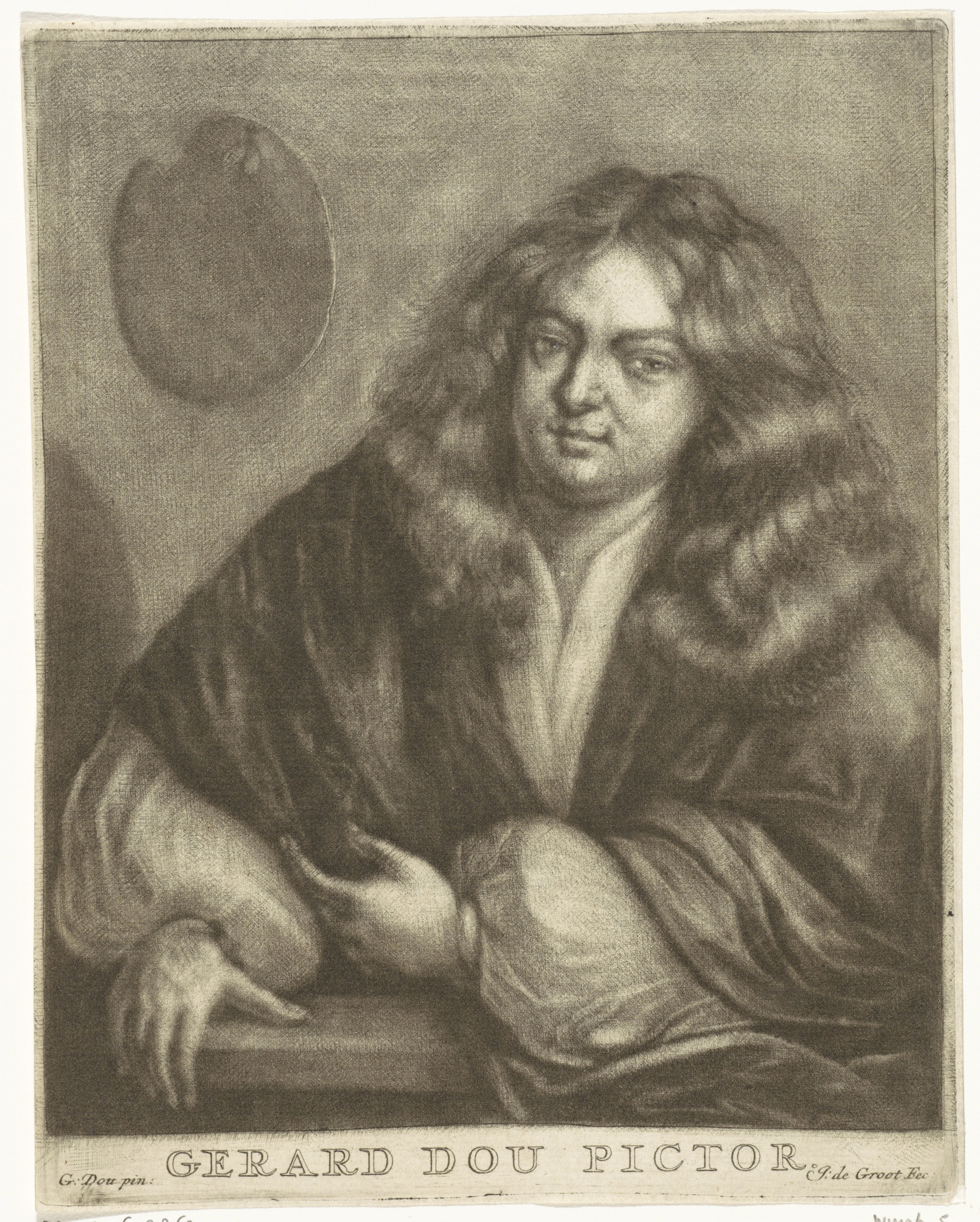 Zelfportret van Gerard Dou