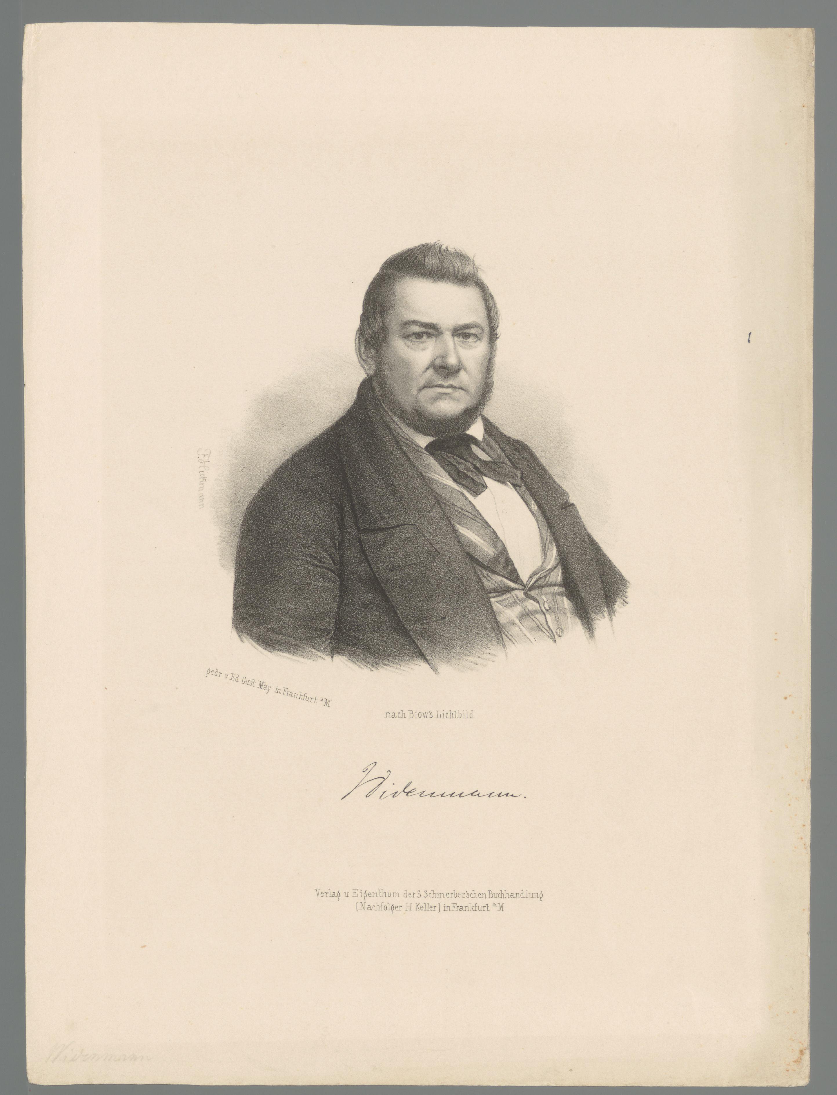 Portret van Christian Widenmann