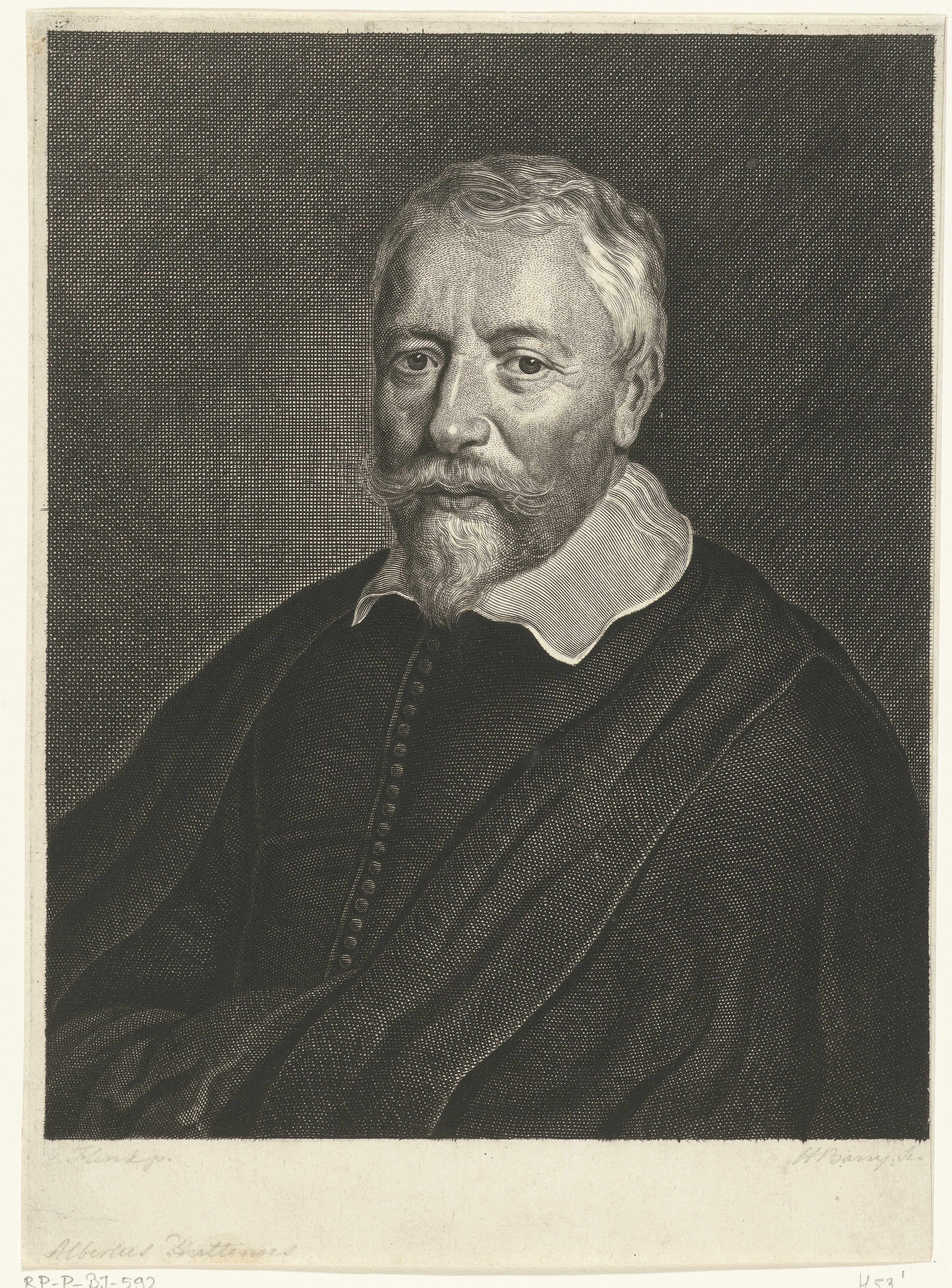 Portret van Albertus Huttenus