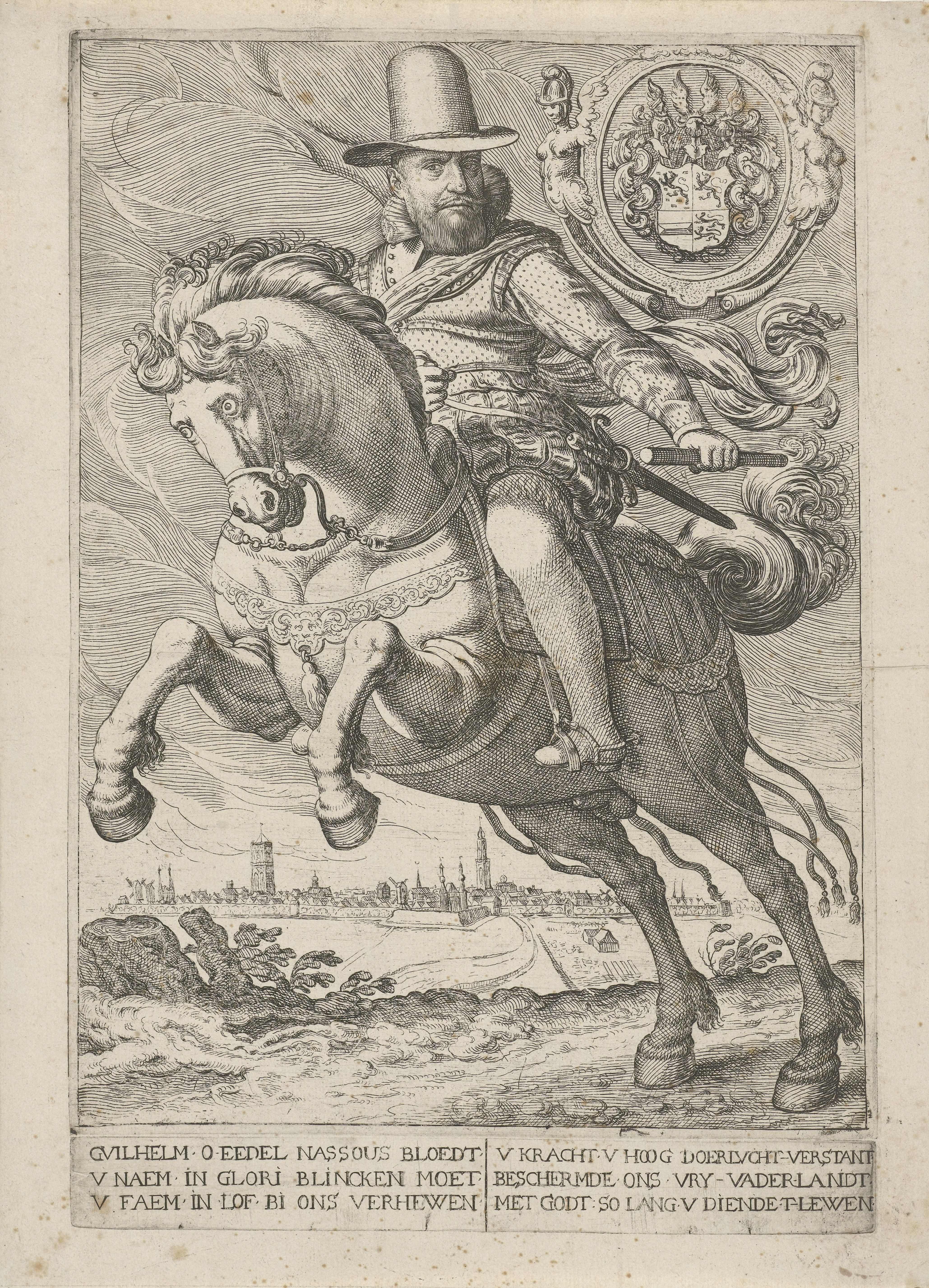 Ruiterportret van Willem Lodewijk