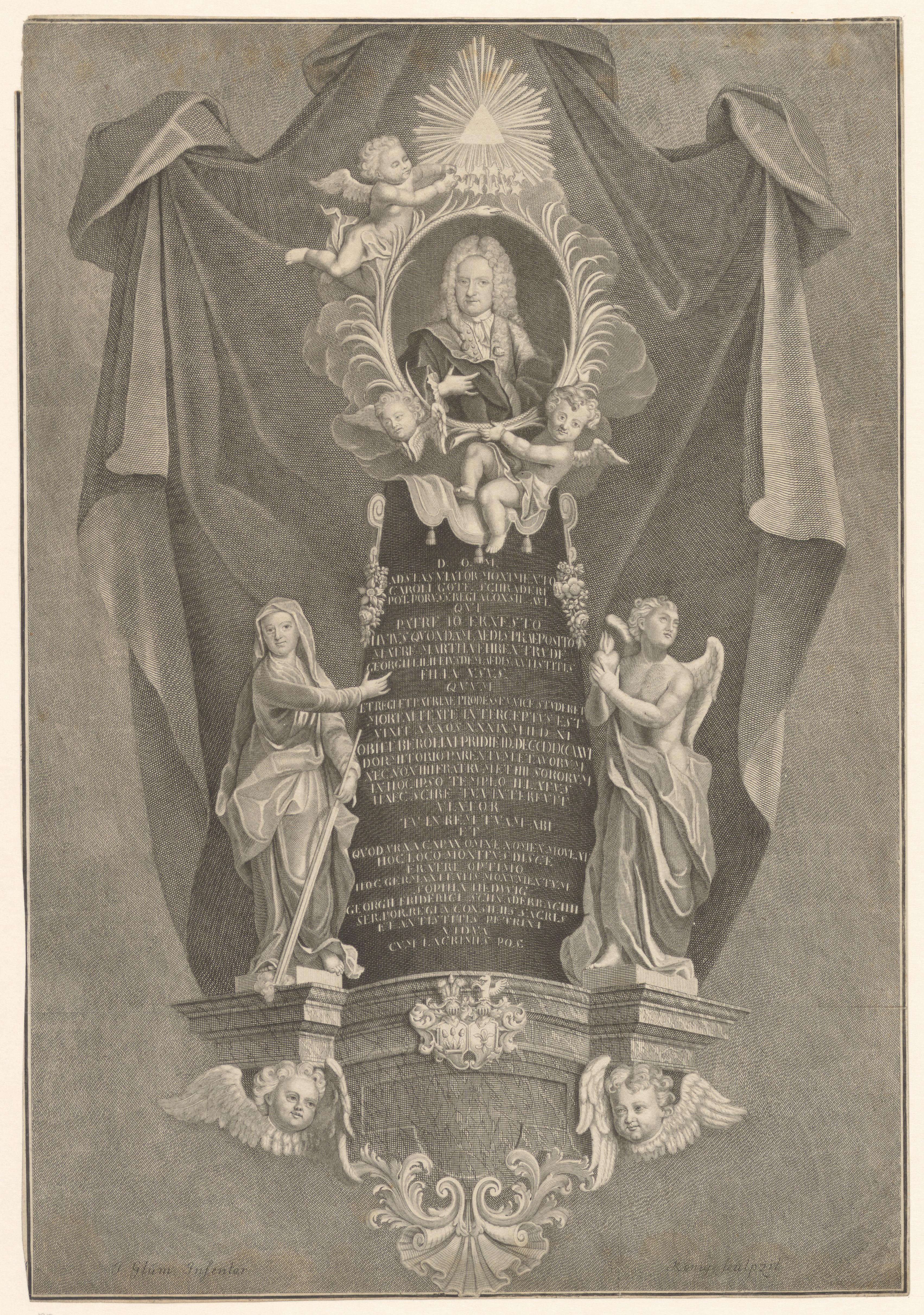 Portret van Carl Gottfried Schrader