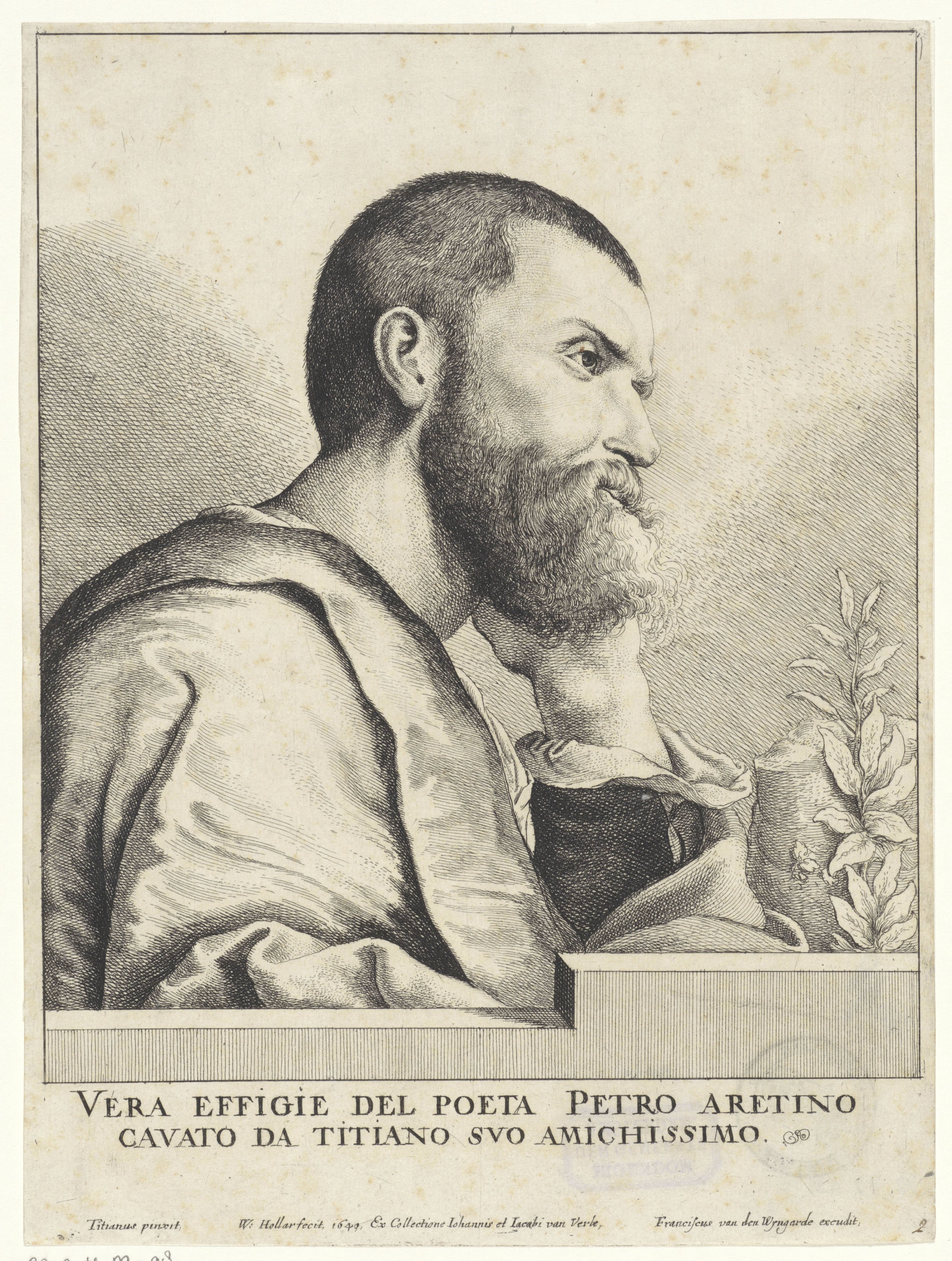 Portret van Pietro Aretino
