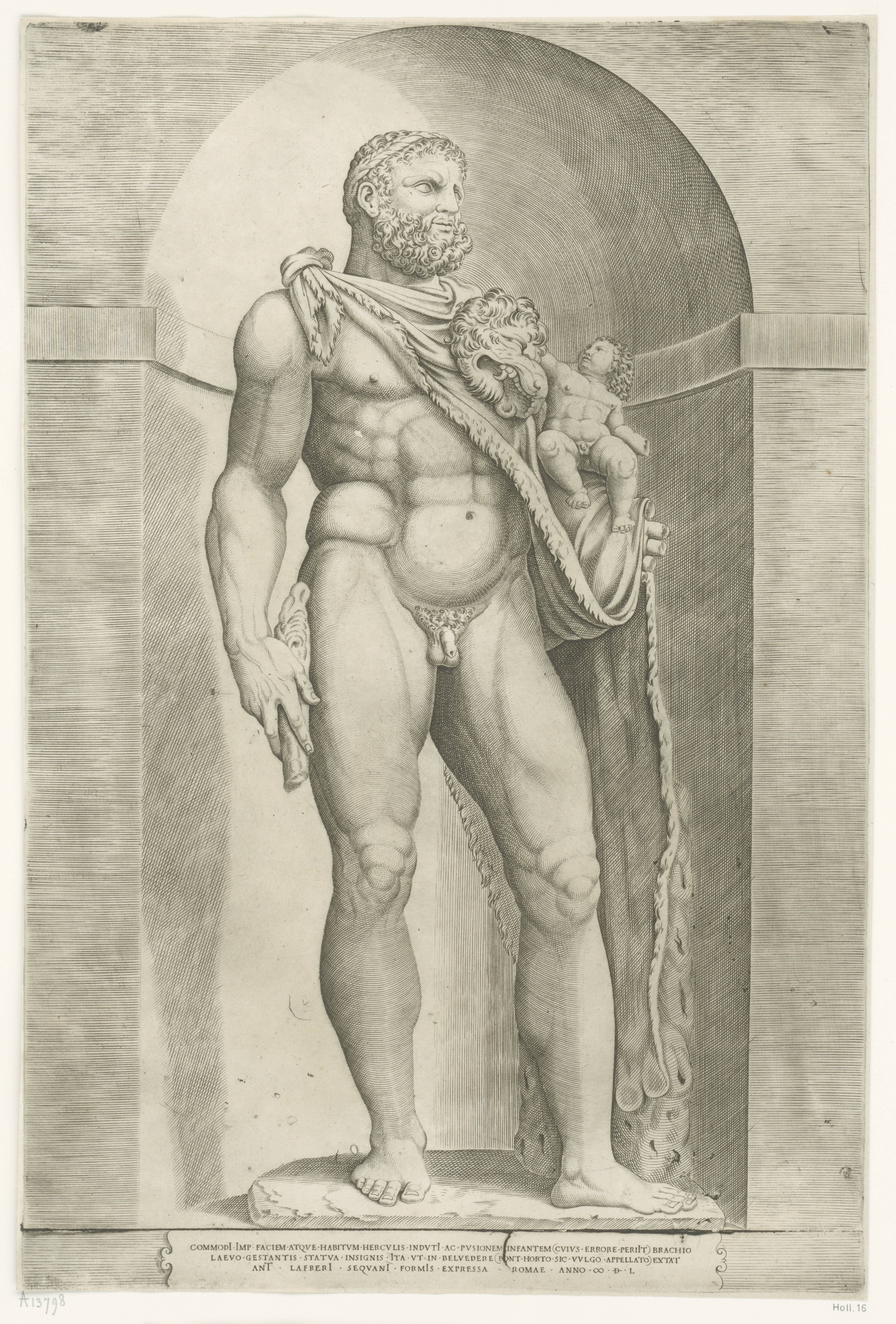 Standbeeld van keizer Commodus als Hercules