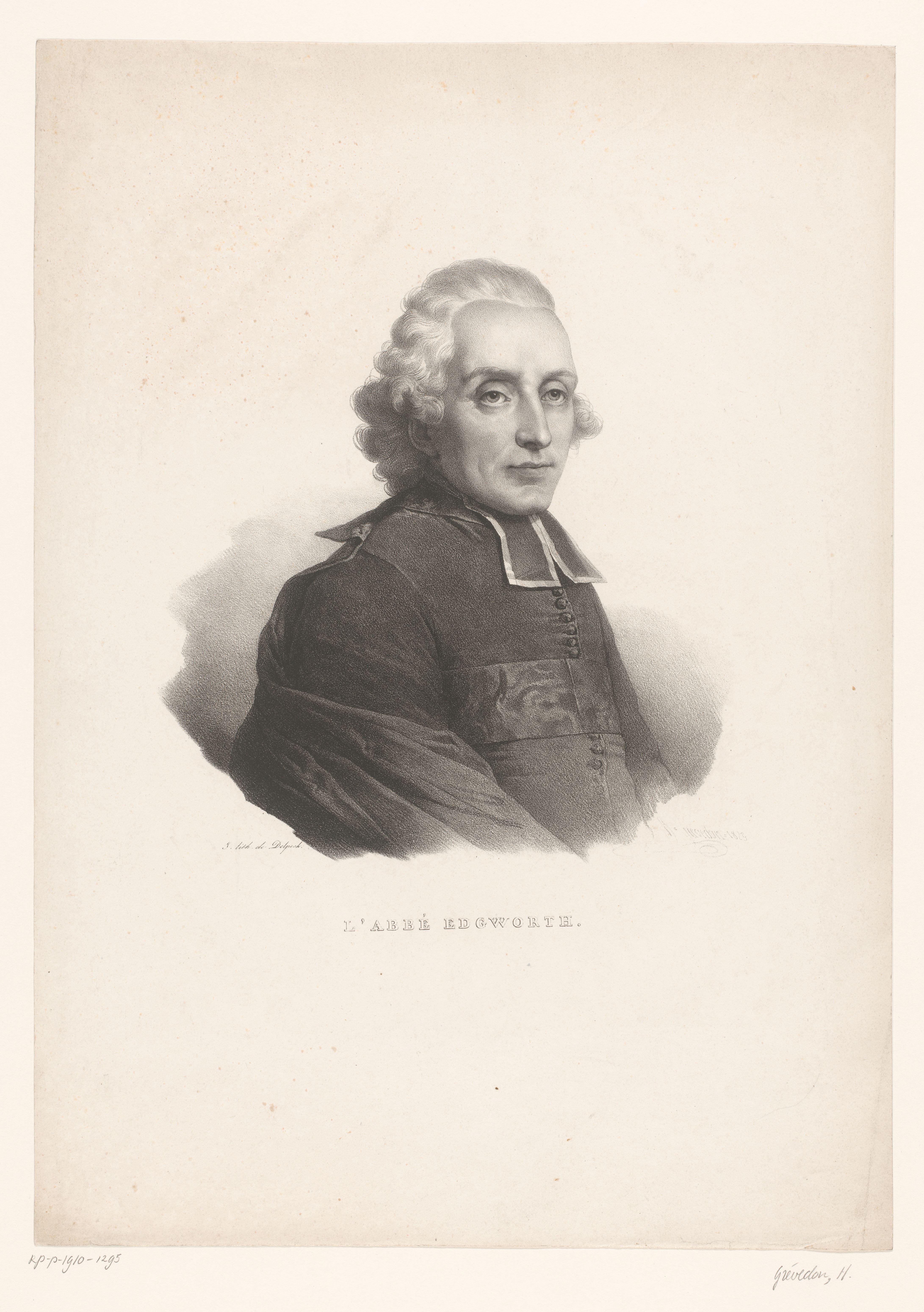Portret van Henri Edgeworth de Firmont