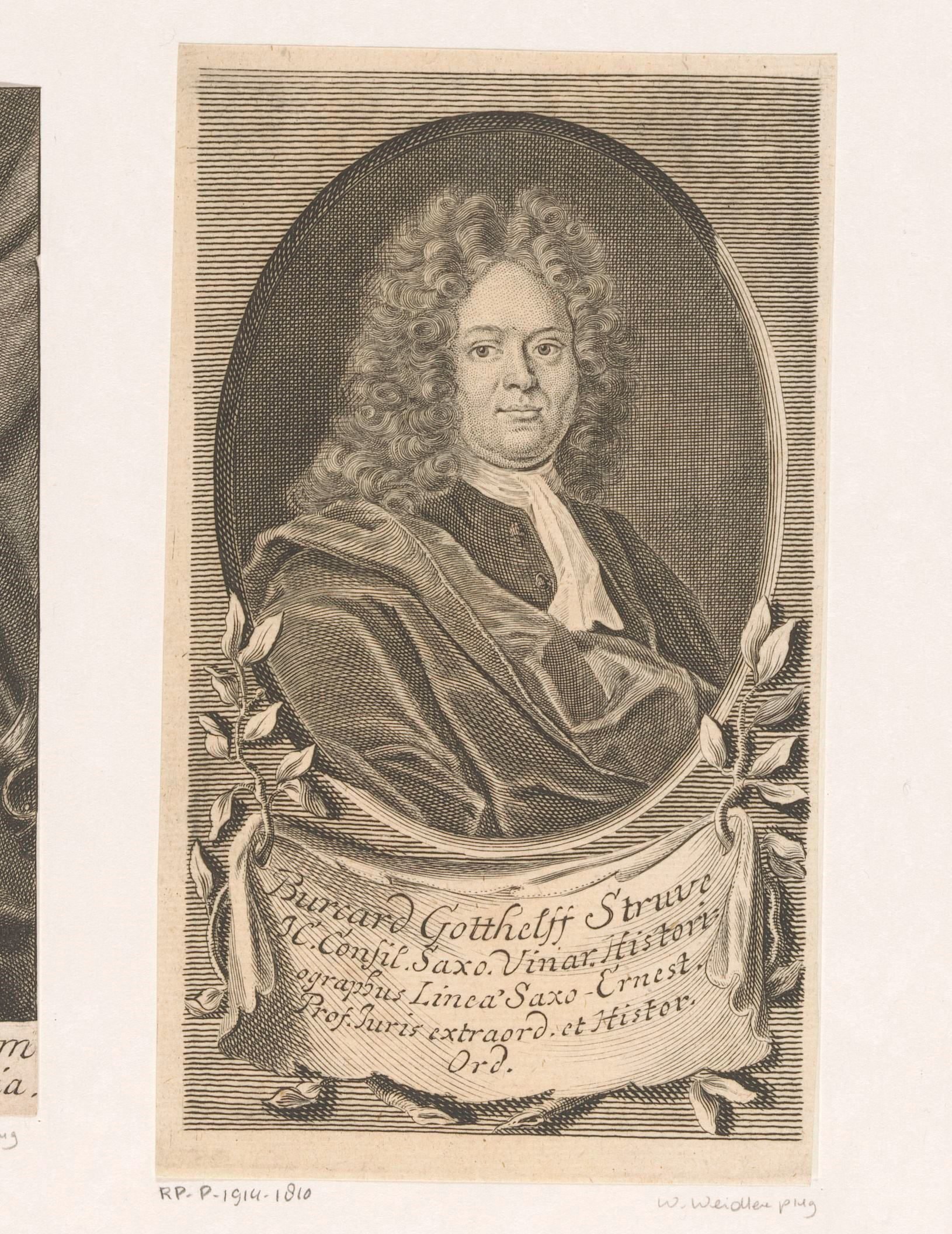 Portret van Burkhard Gotthelf Struve