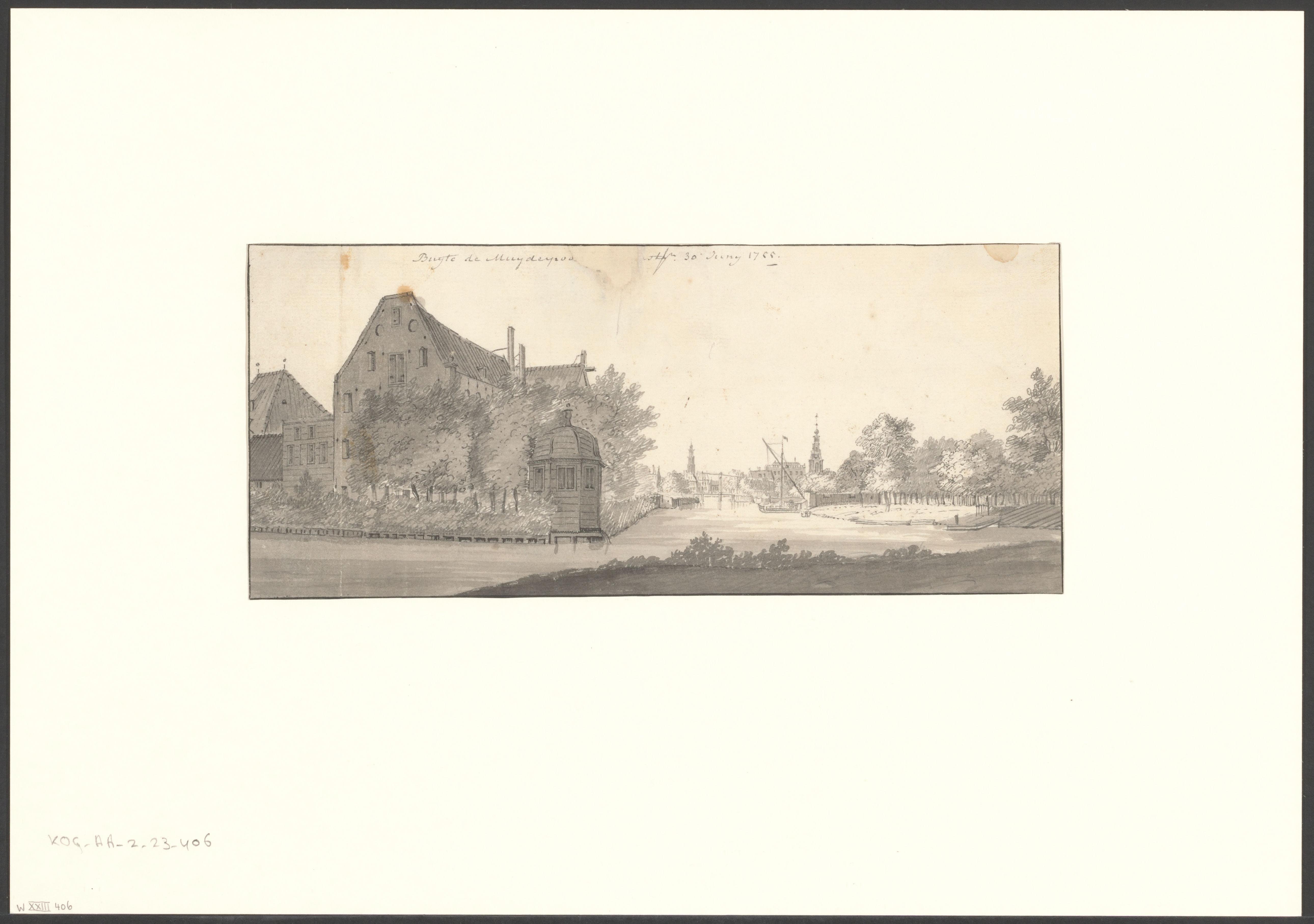 Gezicht op de Plantage Muidergracht