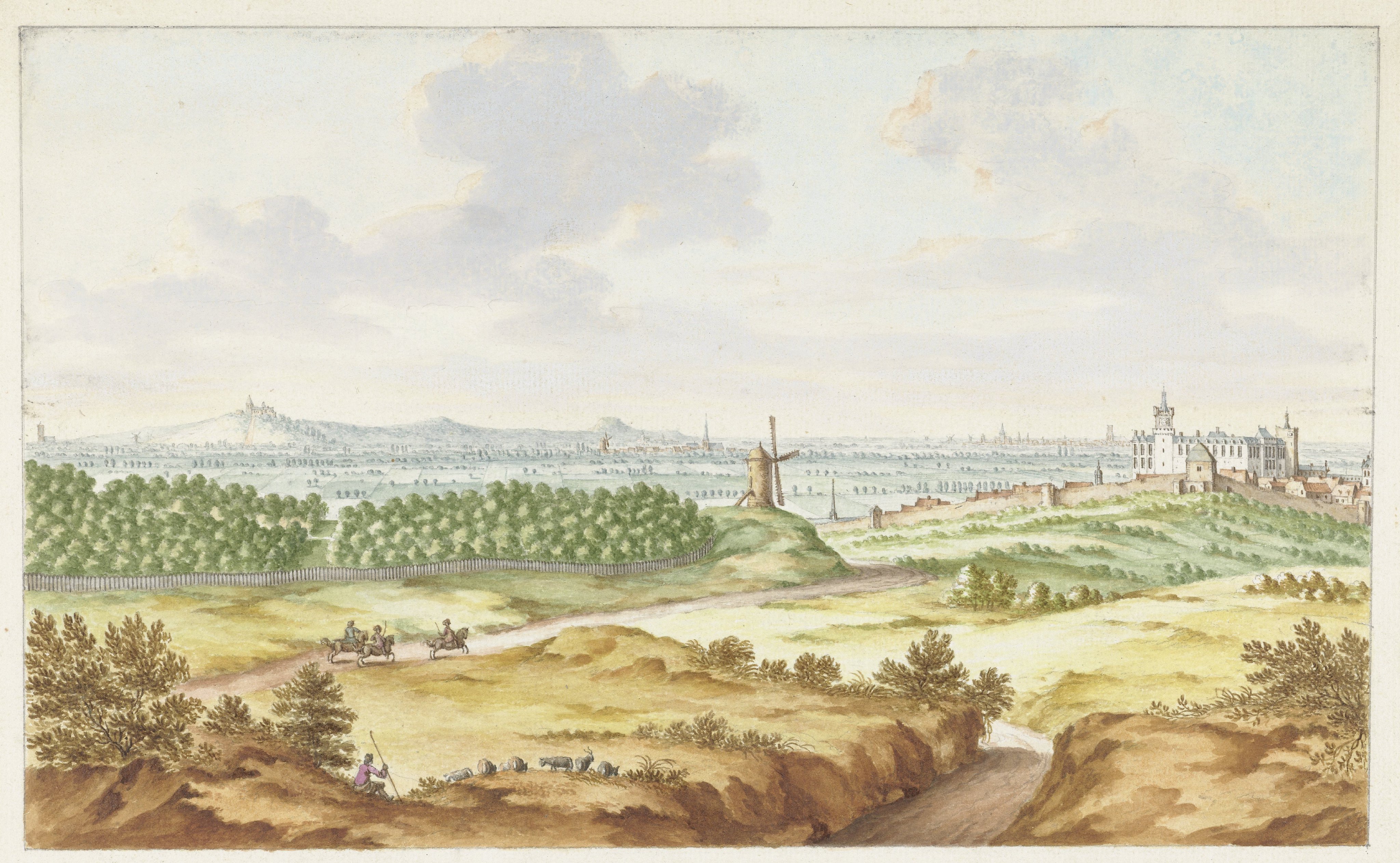 Gezicht op Kleef van de Galgenberg