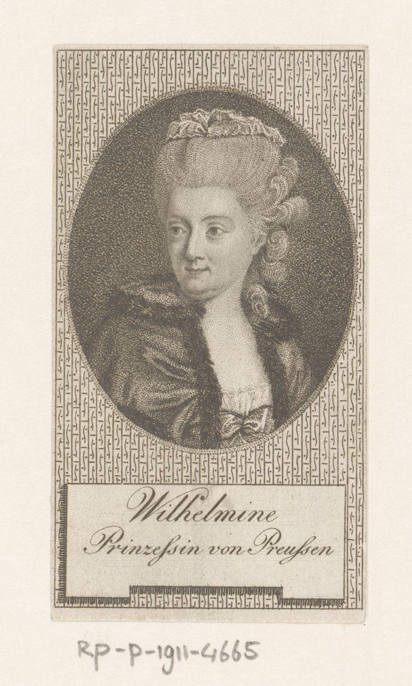 Portret van Friederike Sophie Wilhelmine
