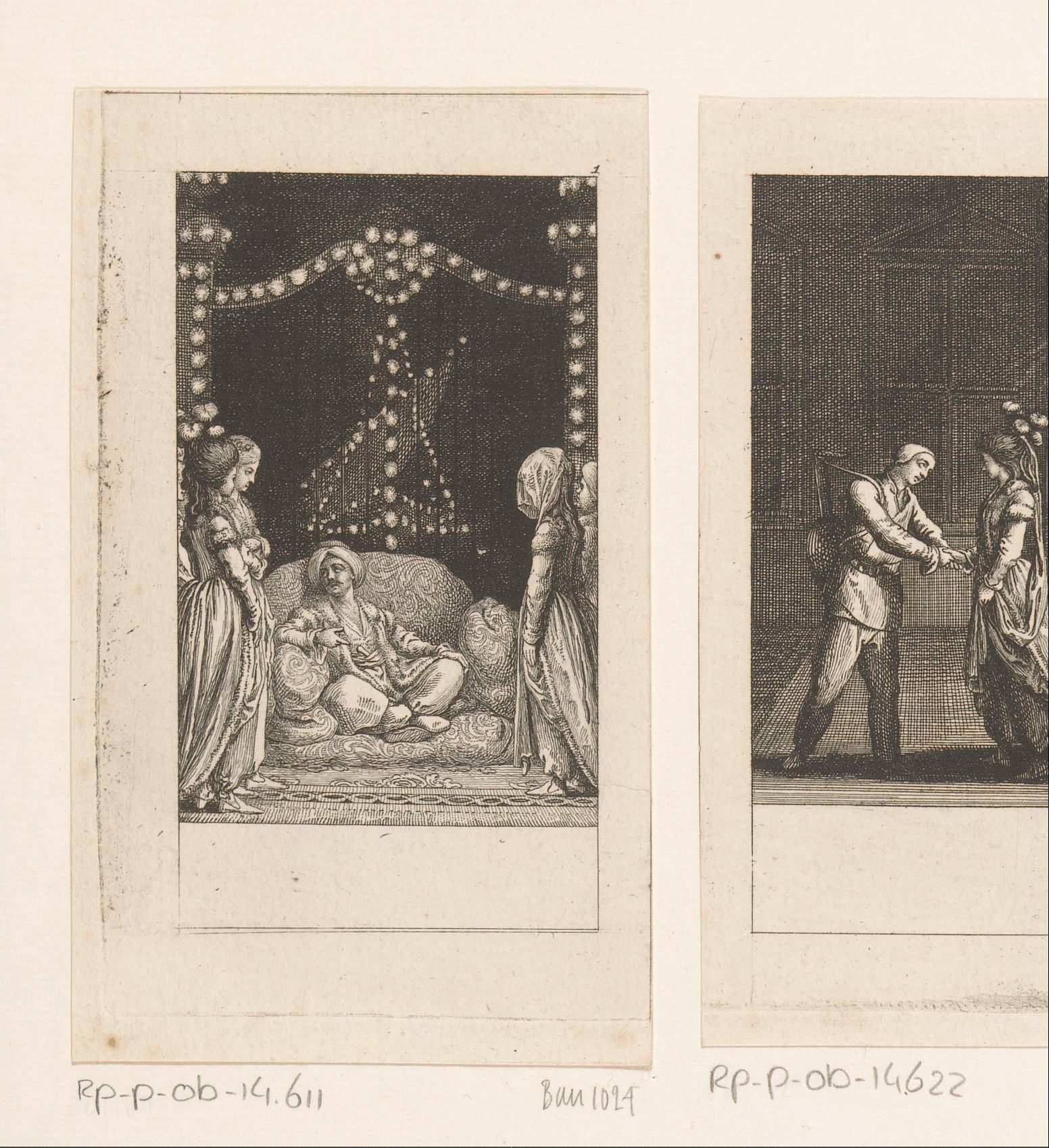 Adelheid in de harem van de Tunesische vorst Bassa