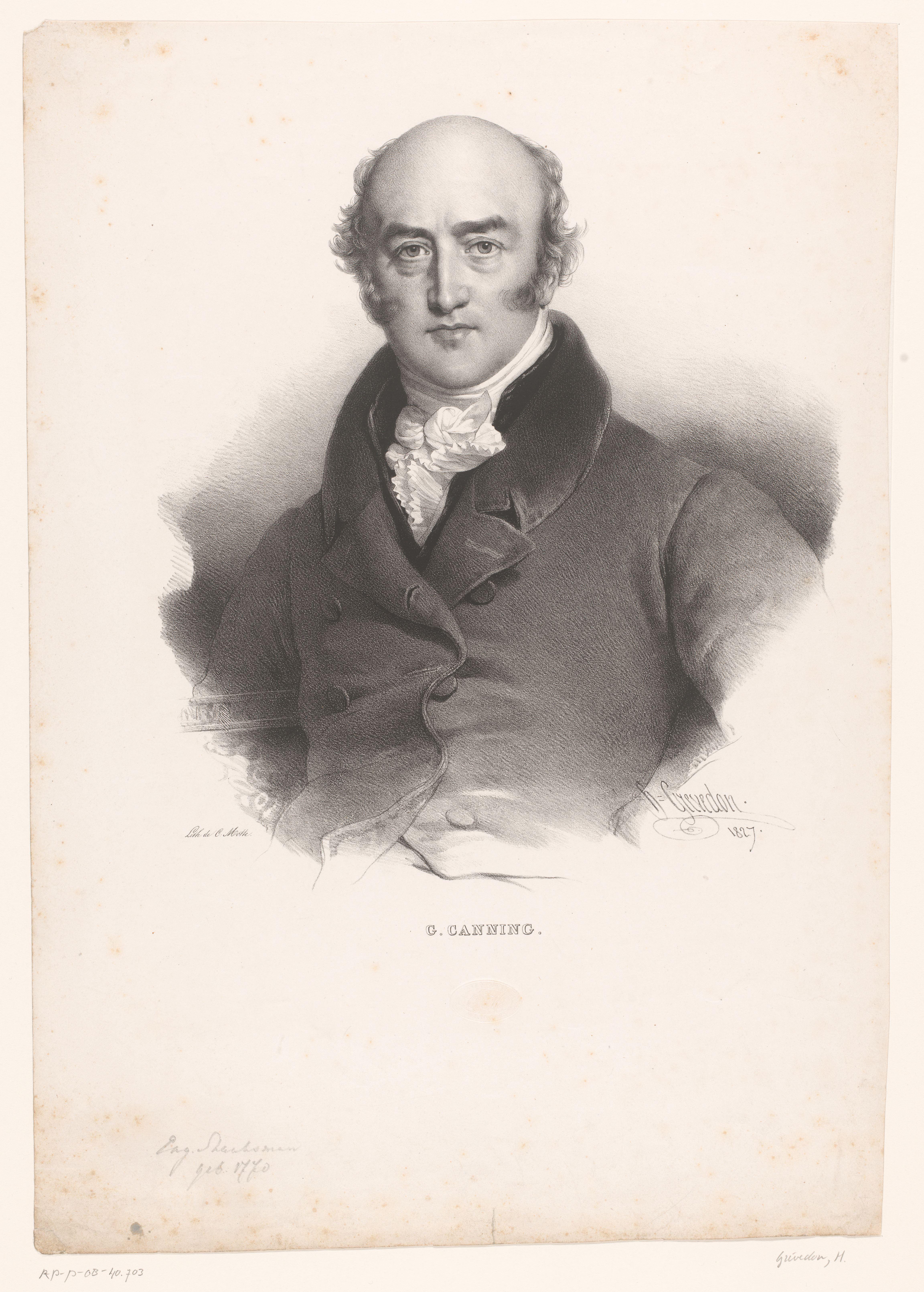 Portret van George Canning