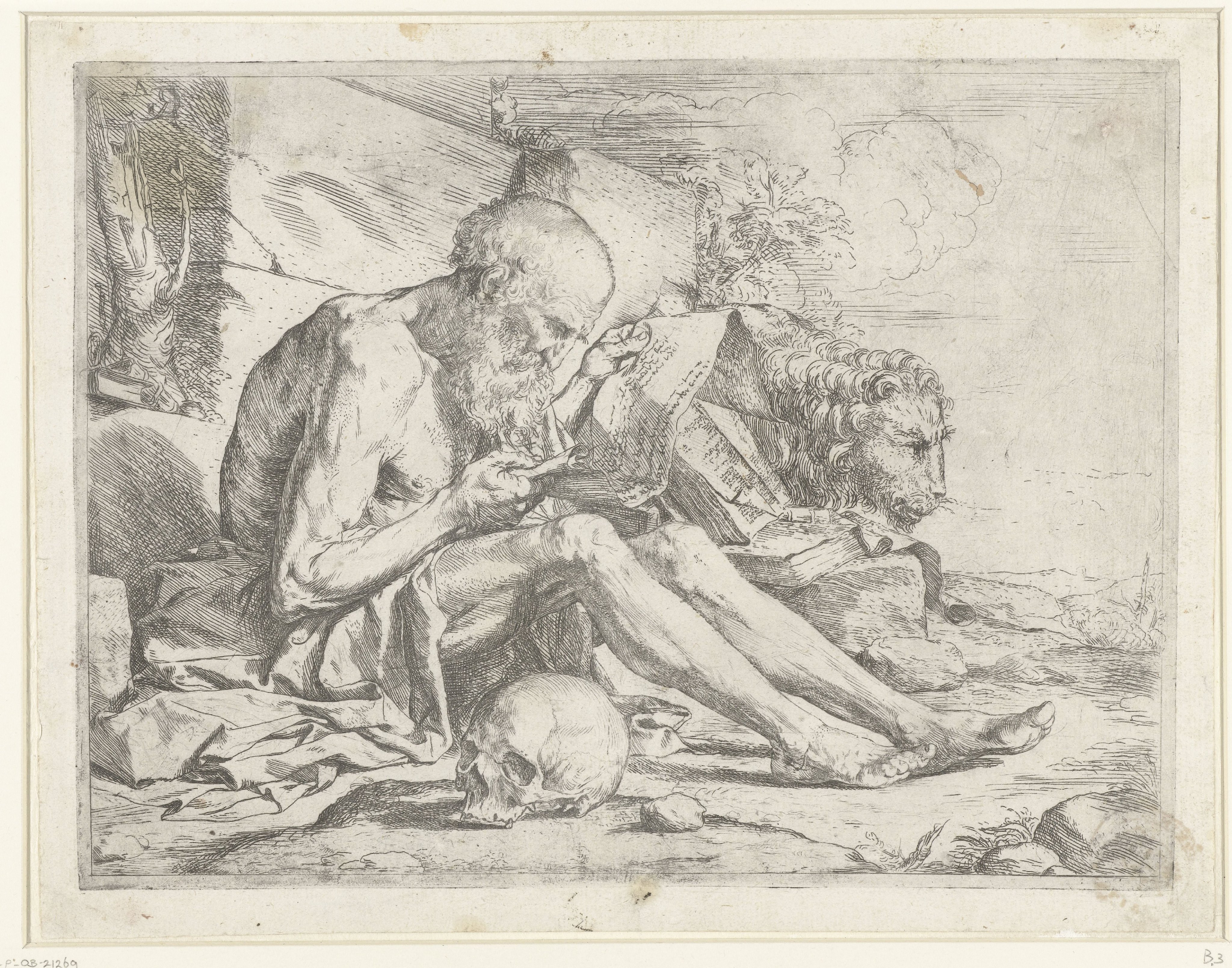 Heilige Hieronymus lezend