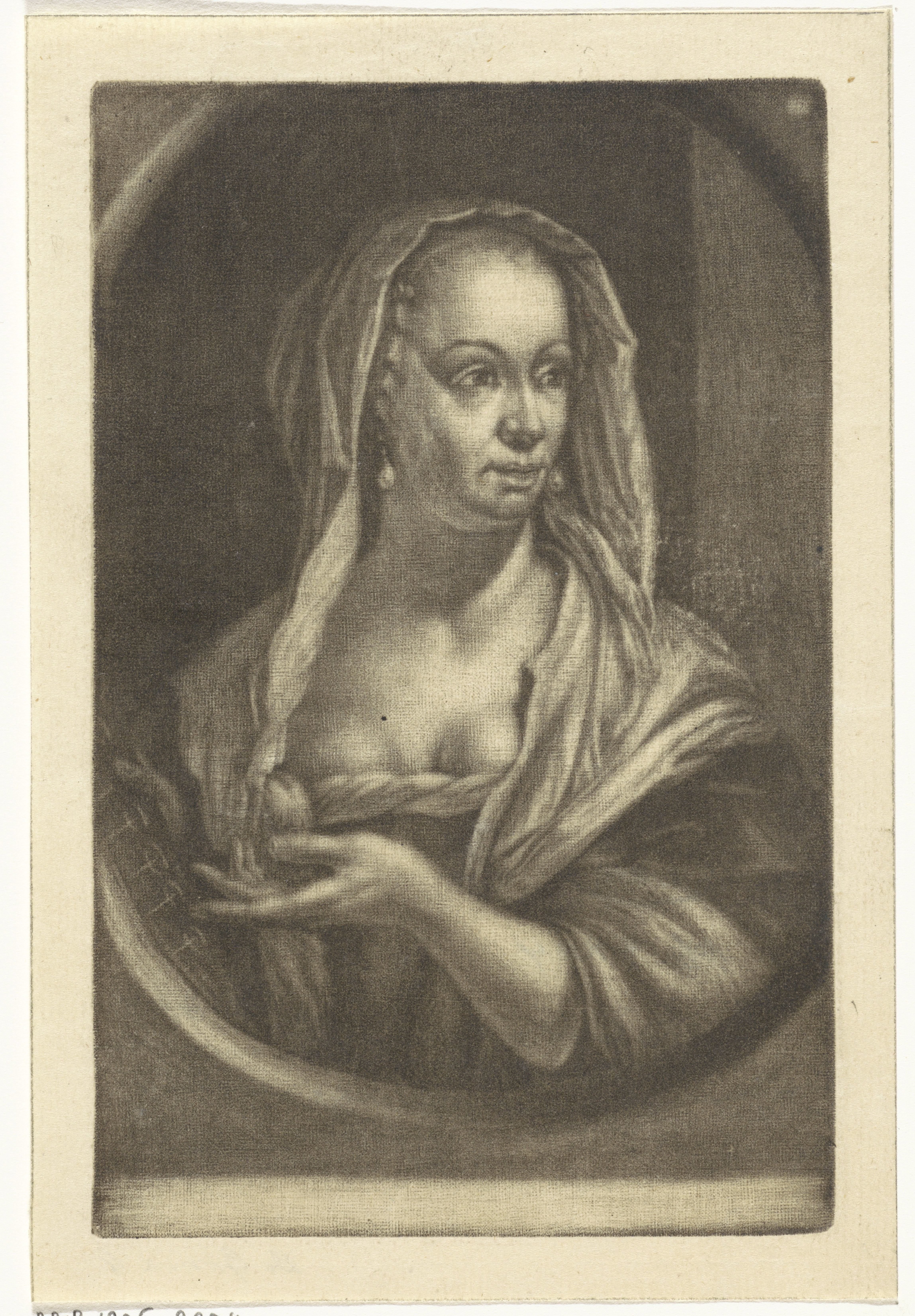 Vrouw met bladmuziek