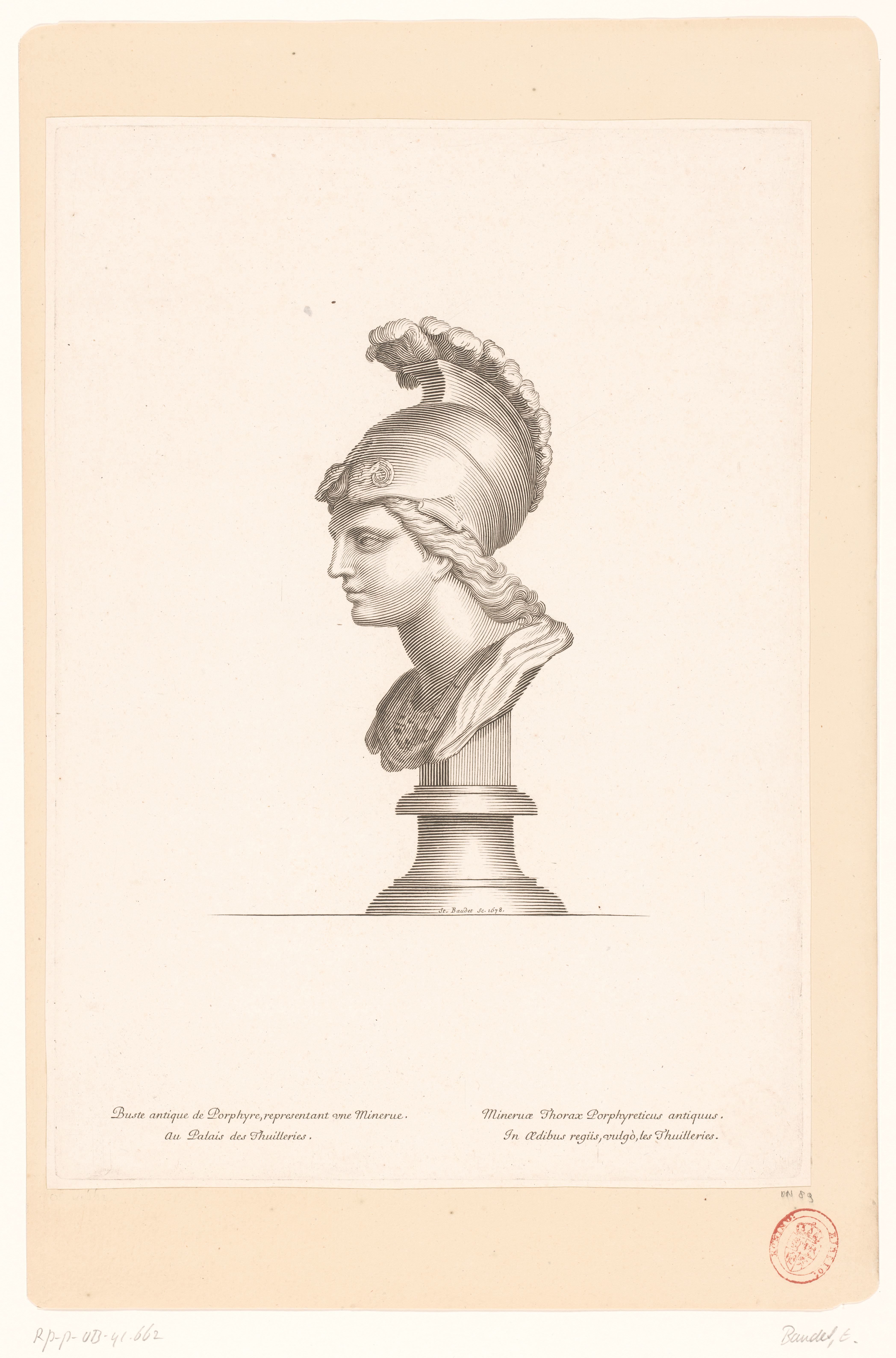 Antieke buste van Minerva