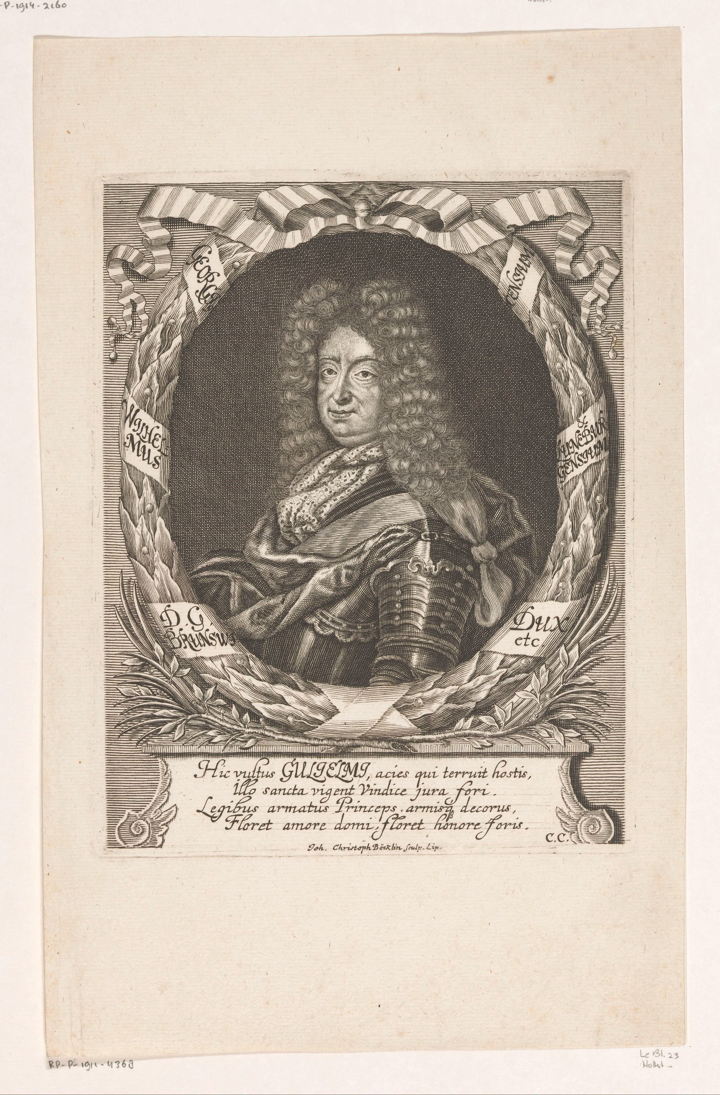 Portret van Georg Wilhelm von Braunschweig-Lüneburg