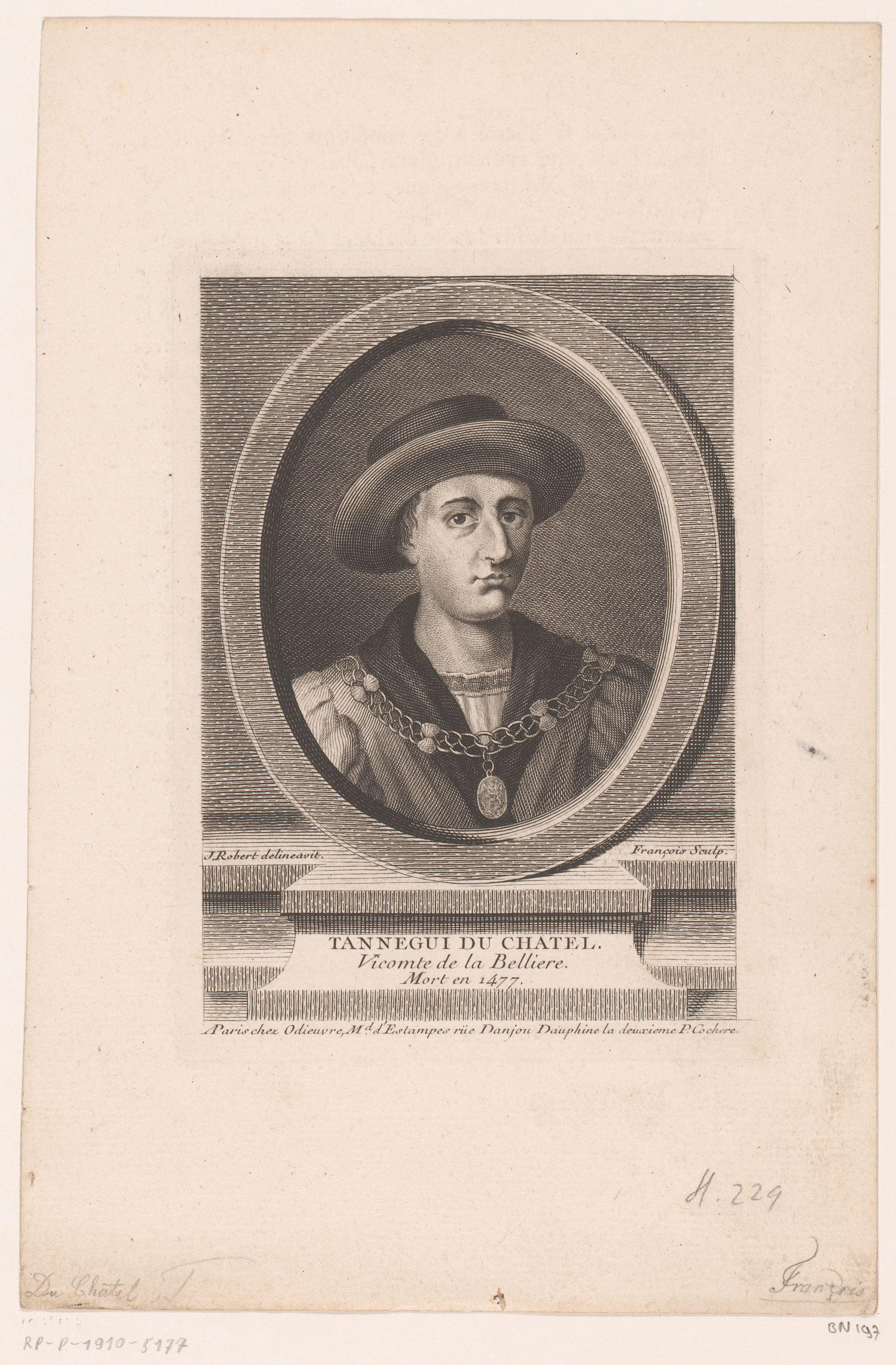 Portret van Tanneguy III du Chastel