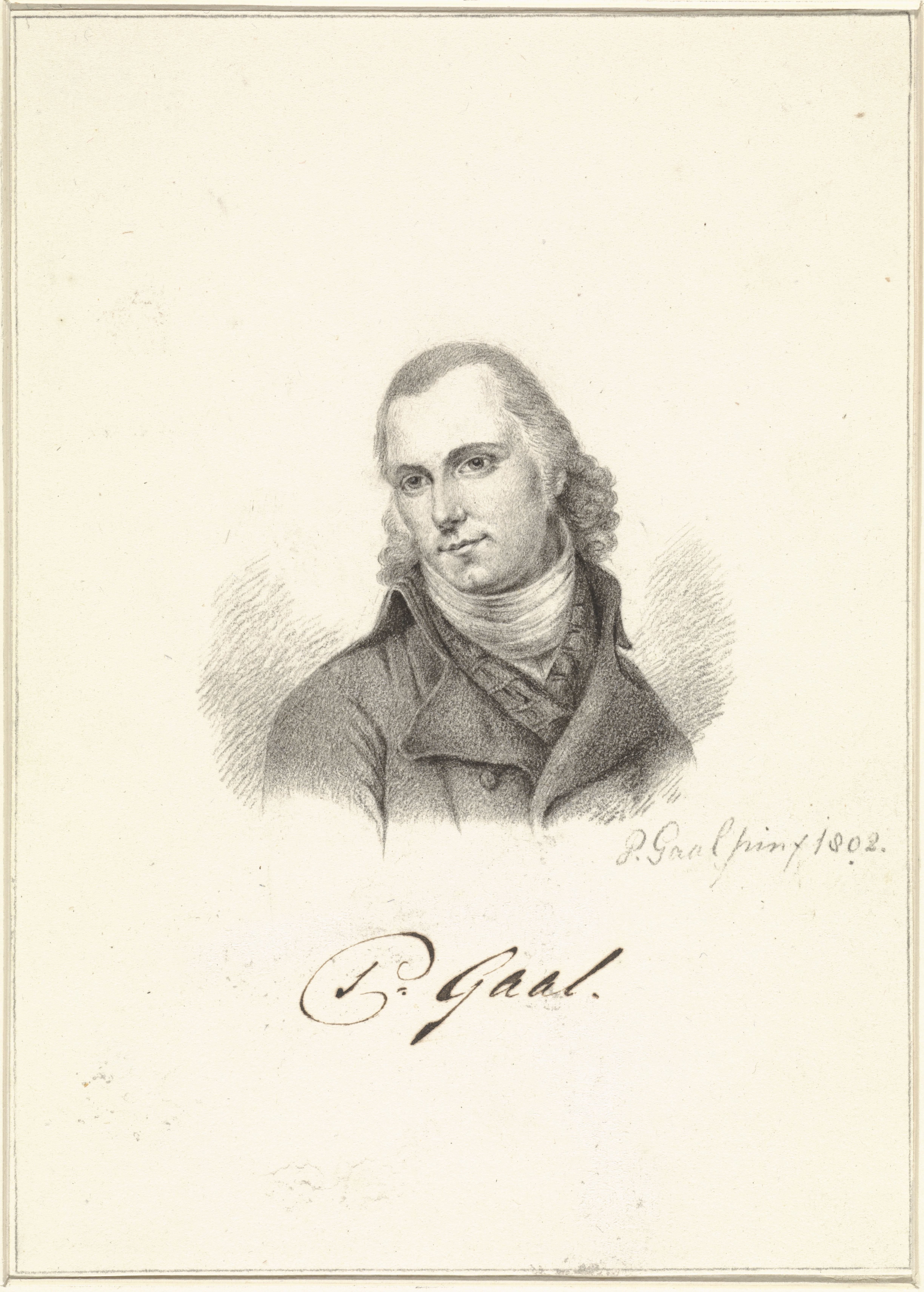 Zelfportret van Pieter Gaal