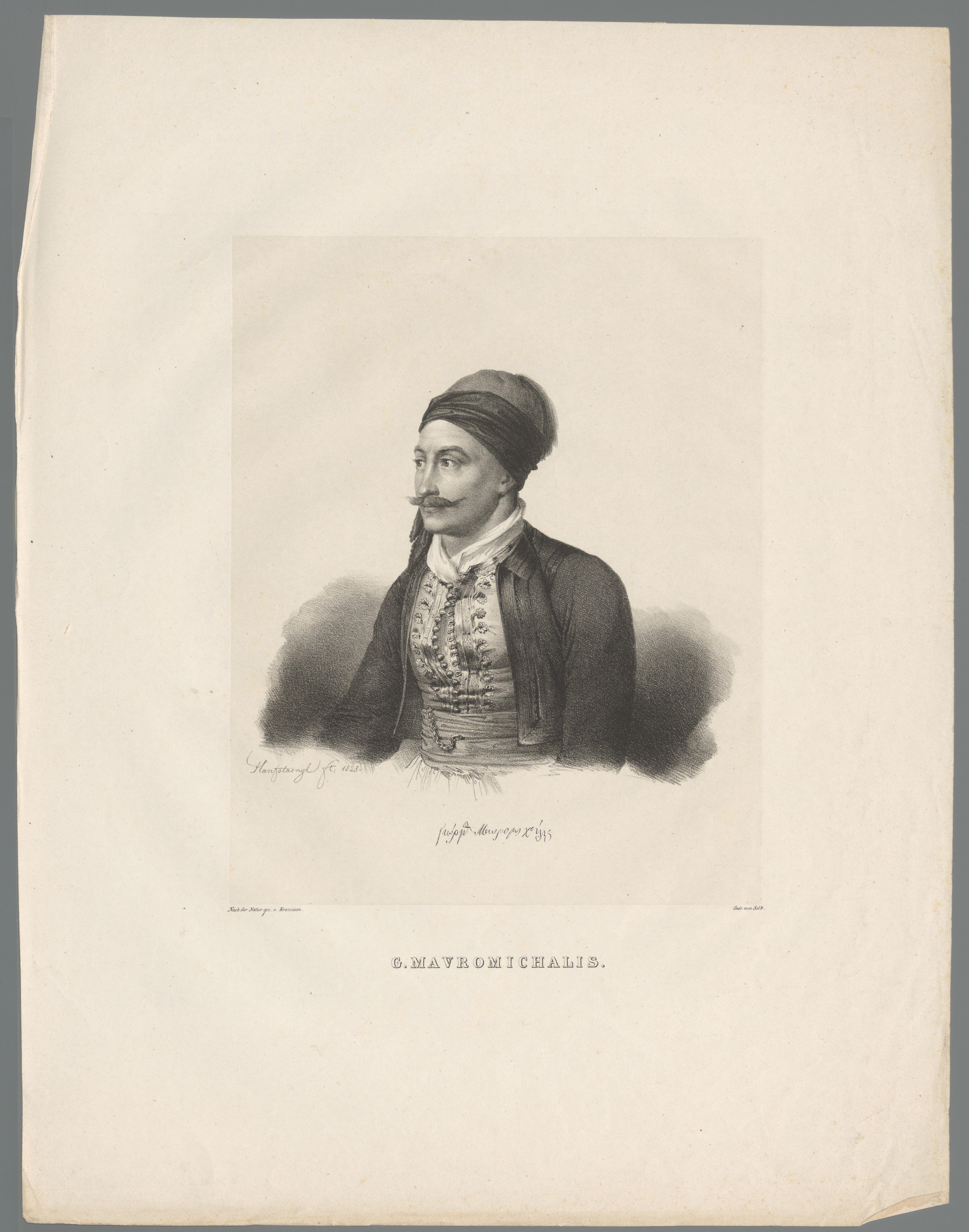 Portret van Petros Mavromichalis