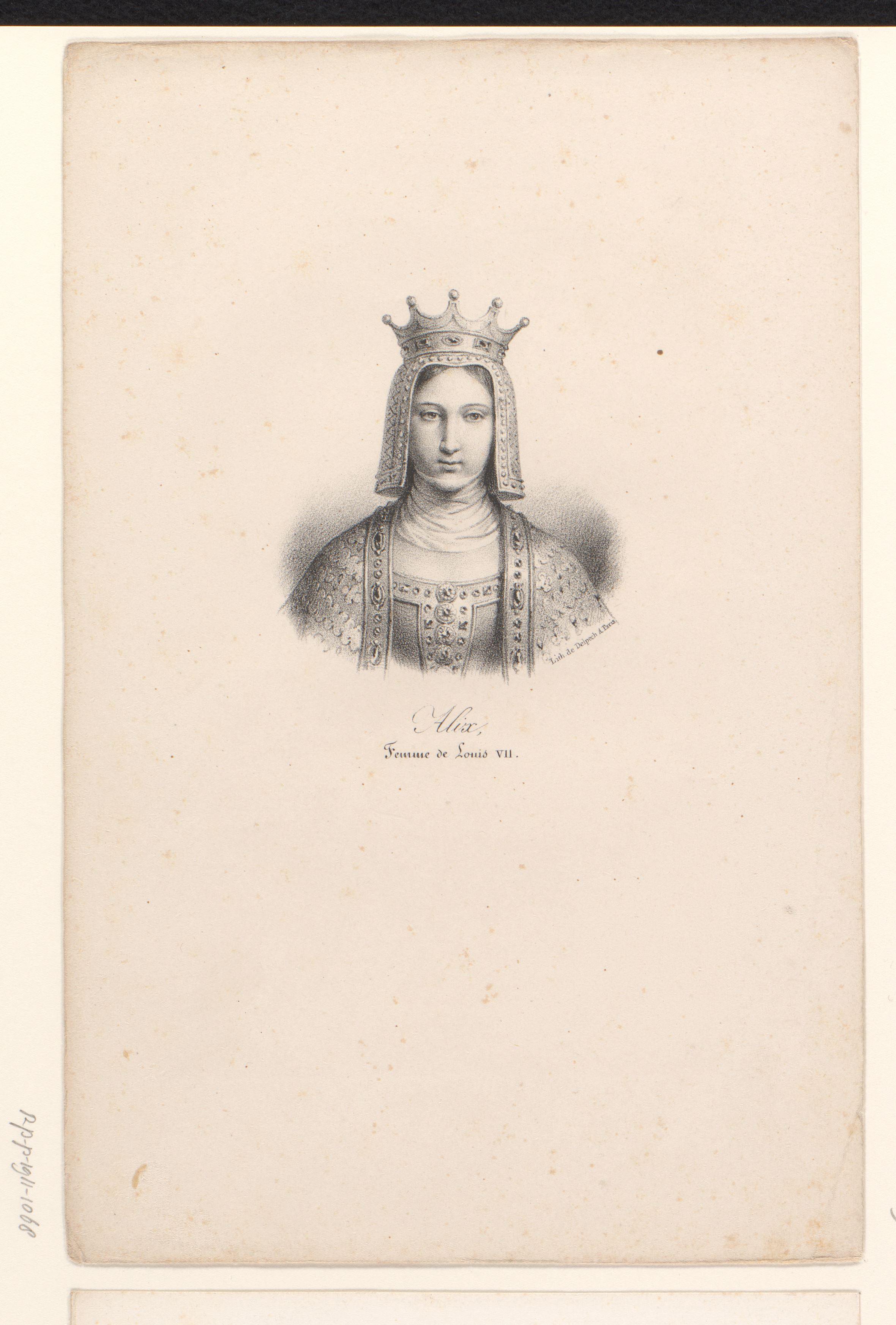Portret van Adelheid van Champagne