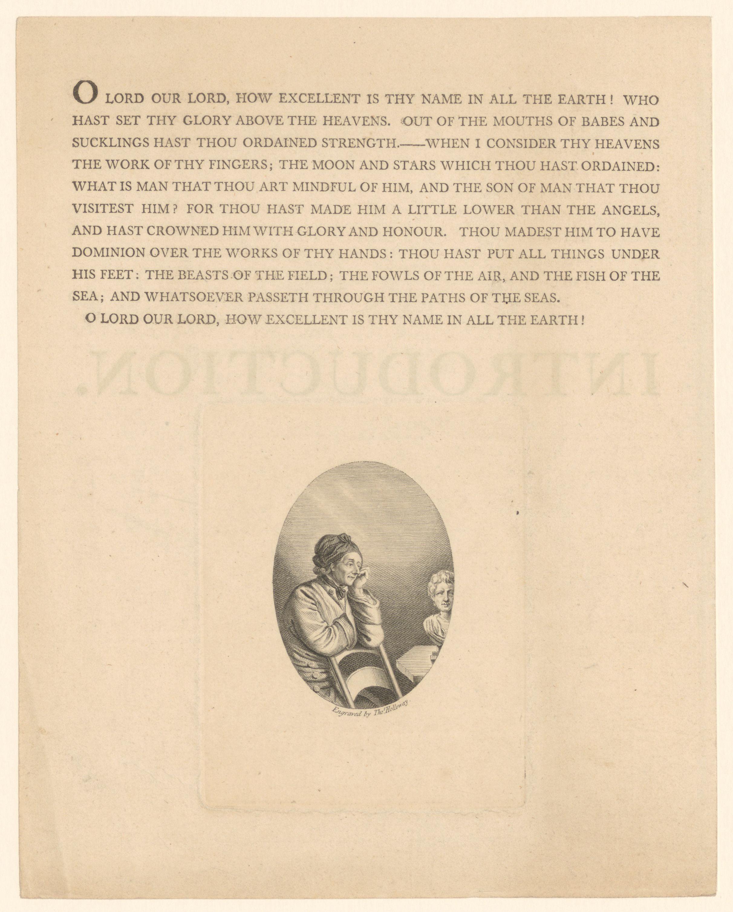 Man leunt met zijn elleboog op de rand van een stoel, mogelijk portret van Johann Caspar Lavater