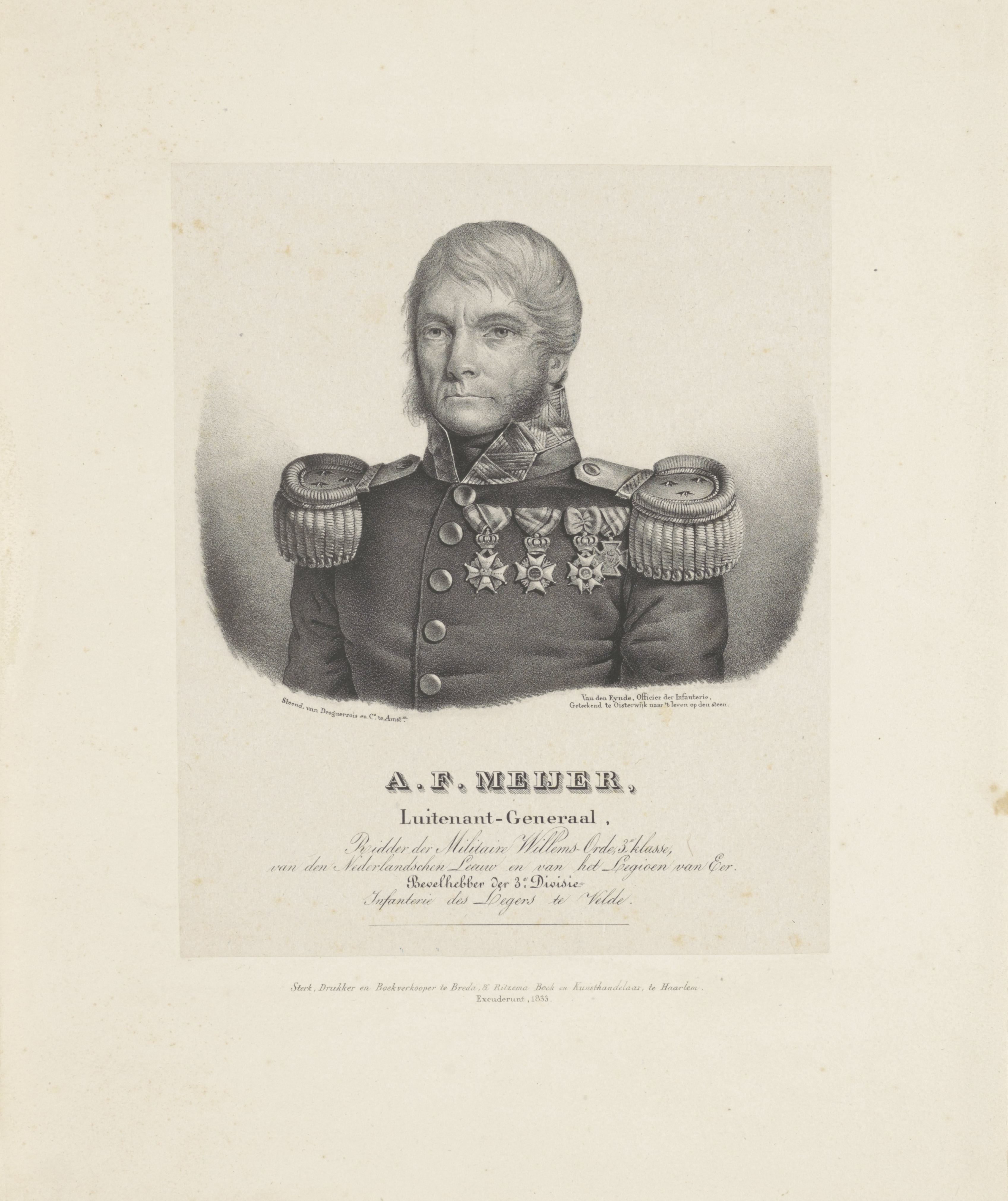 Portret van Adrianus Frans Baron Meijer