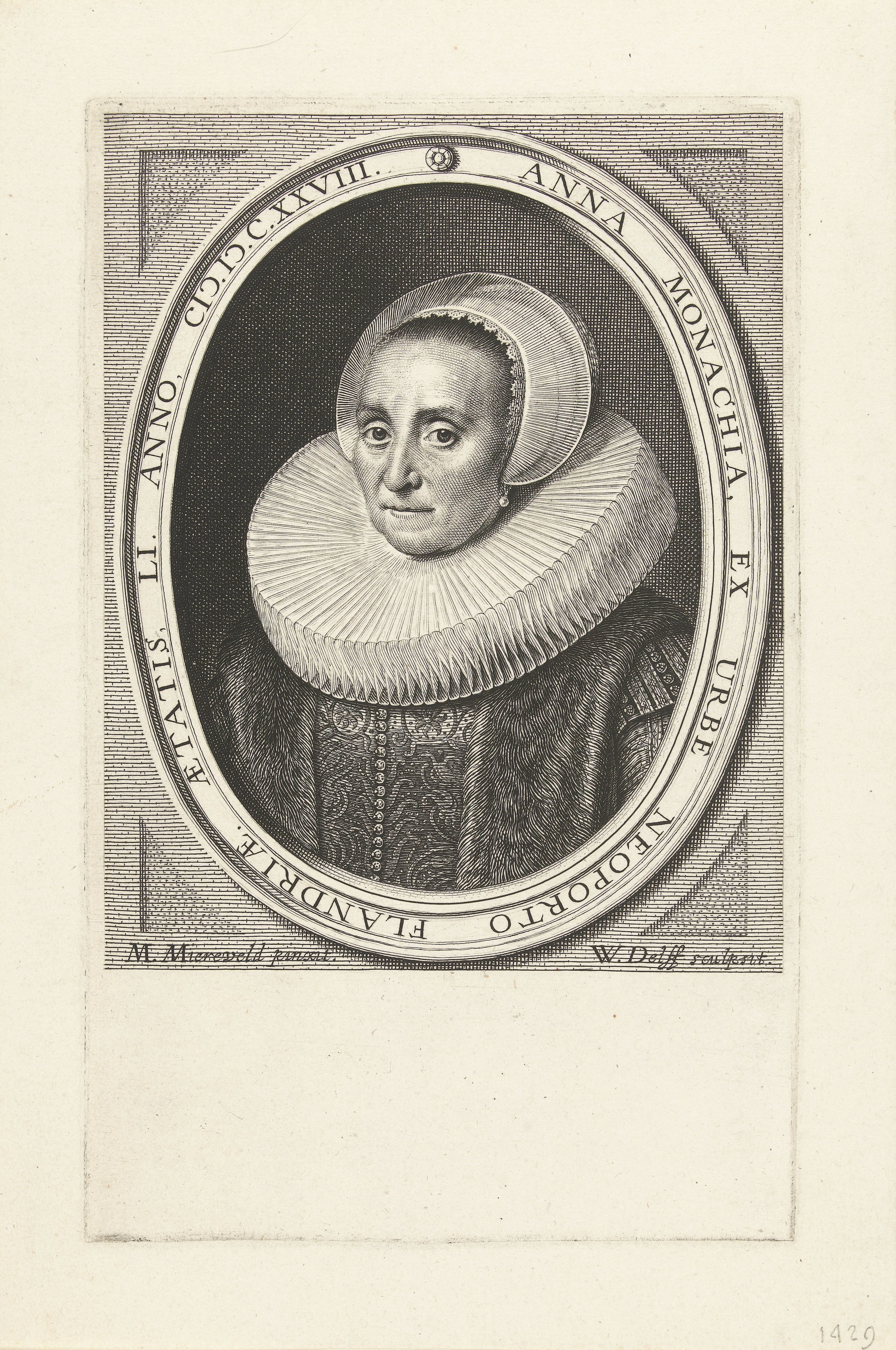 Portret van Anna Monachia