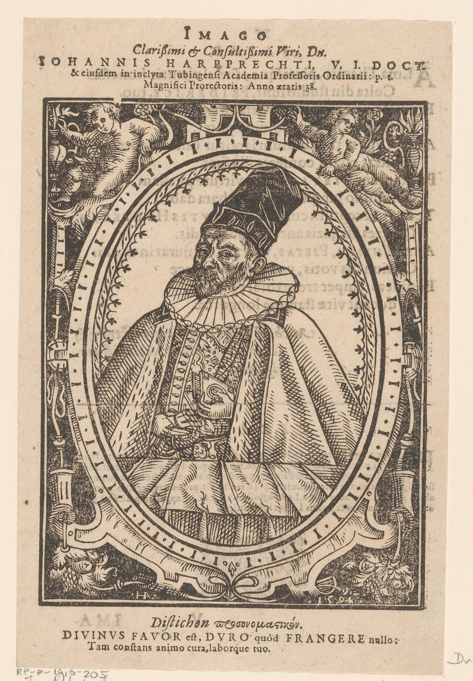 Portret van Johann Harpprecht