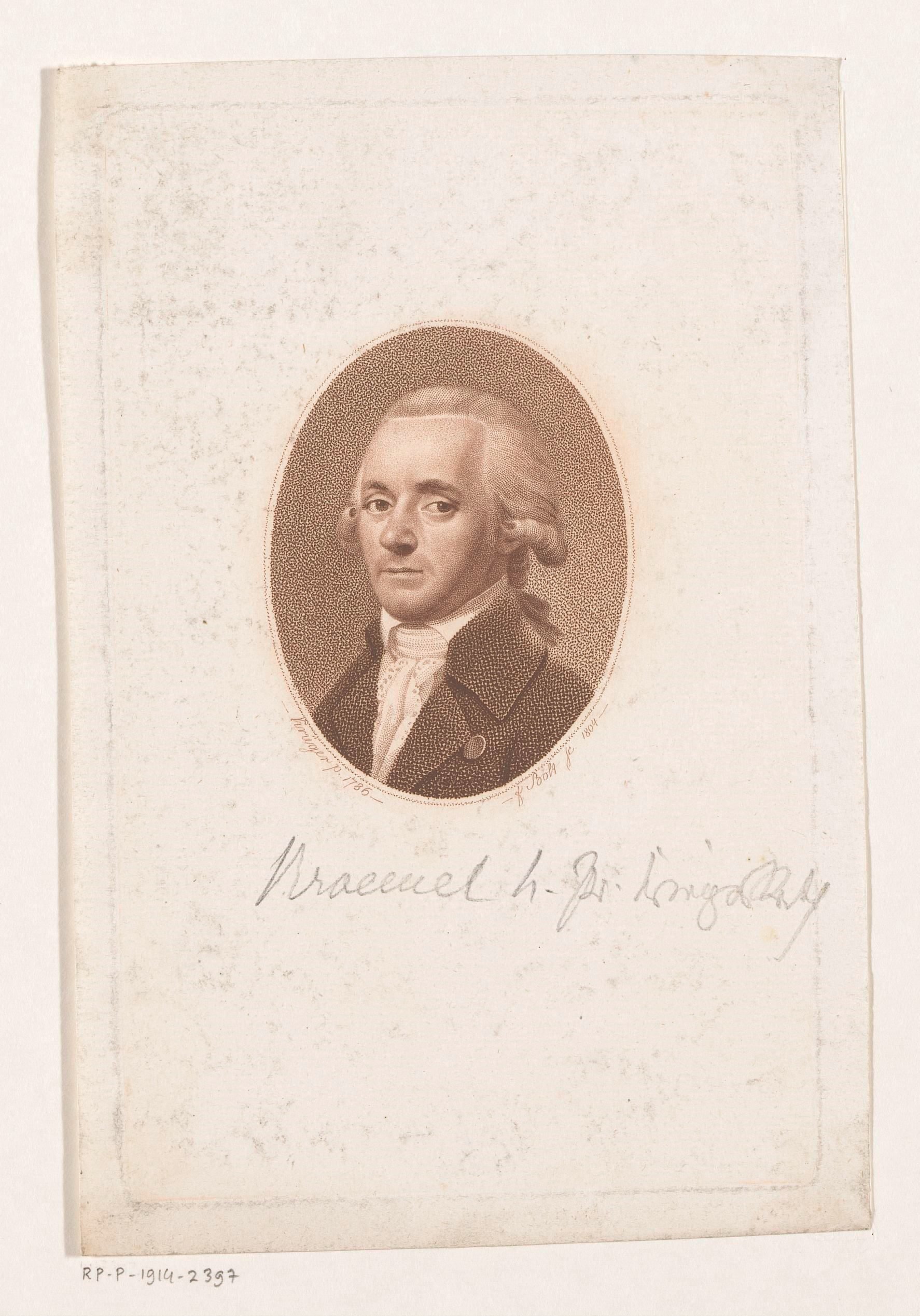 Portret van een onbekende man