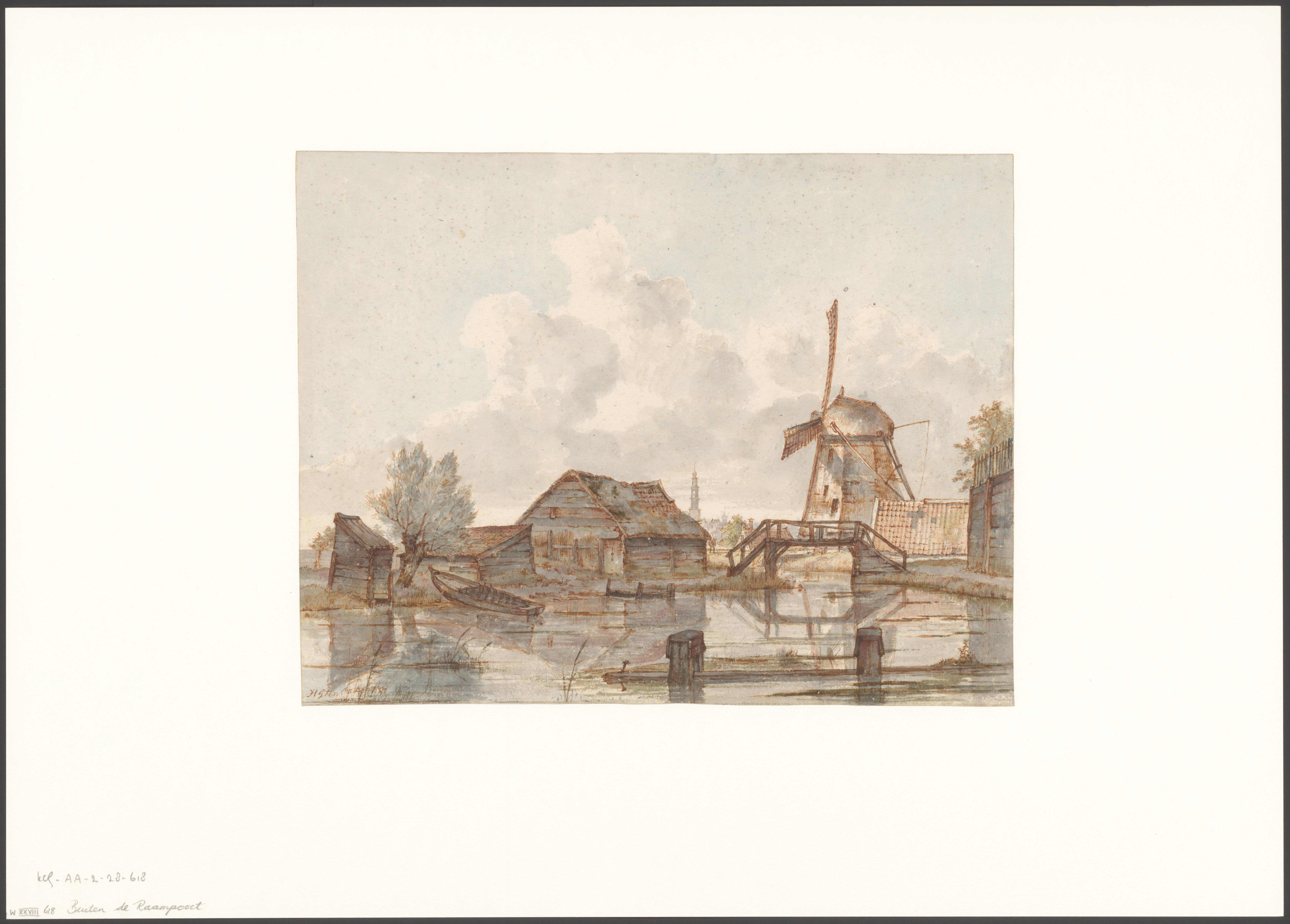 Gezicht op molen De Haan