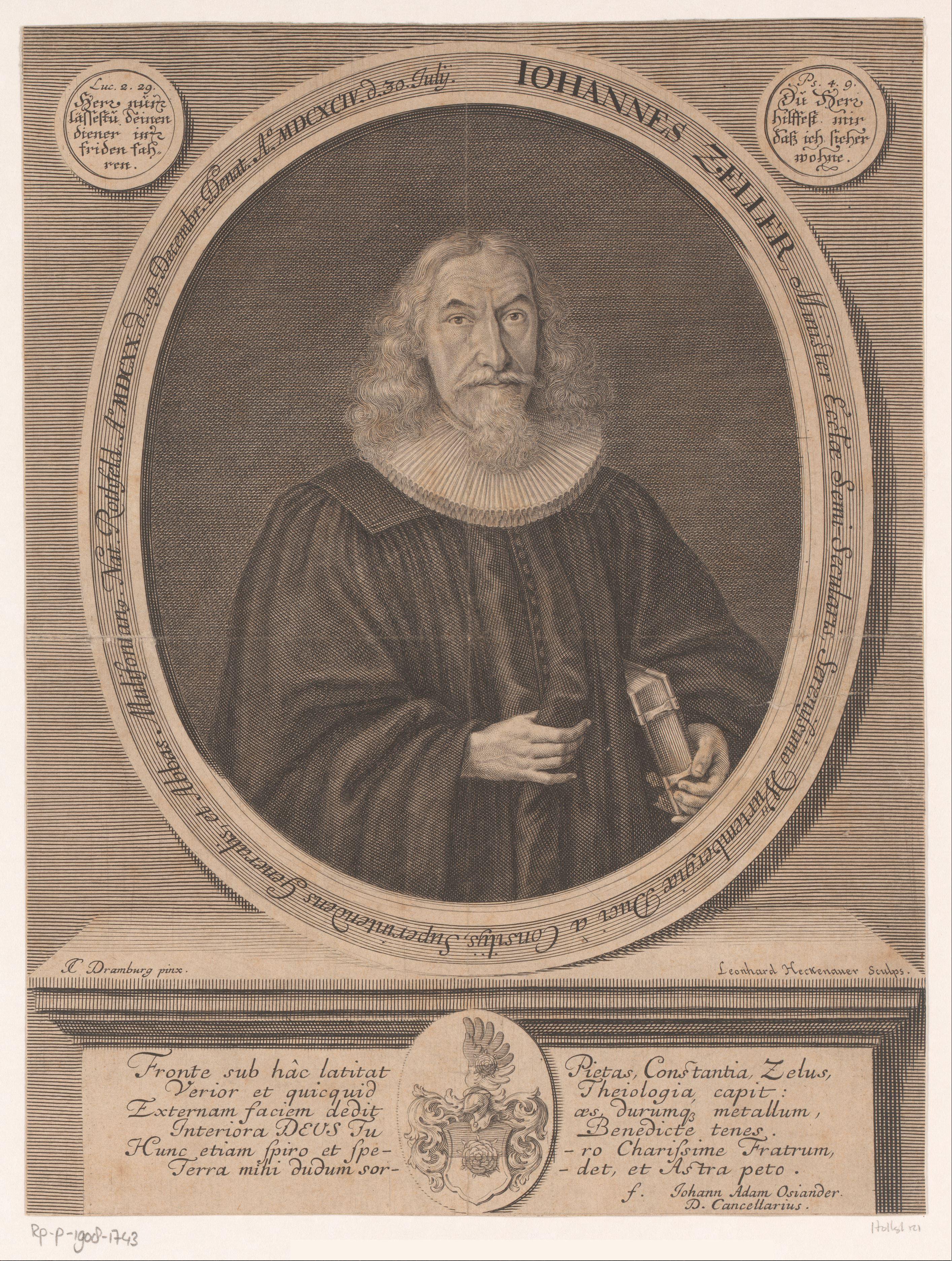 Portret van Johann Zeller
