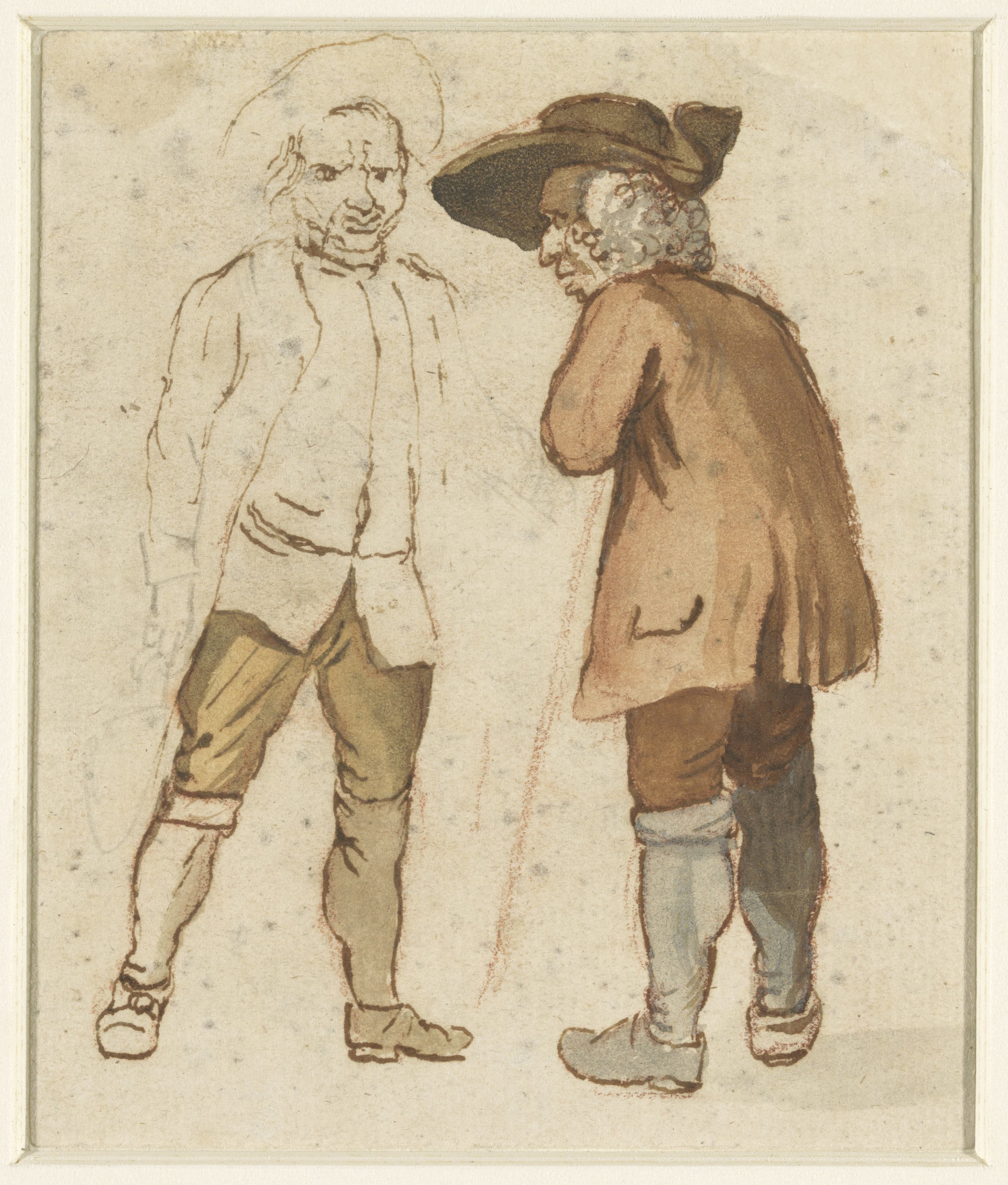 Twee oude boeren in gesprek