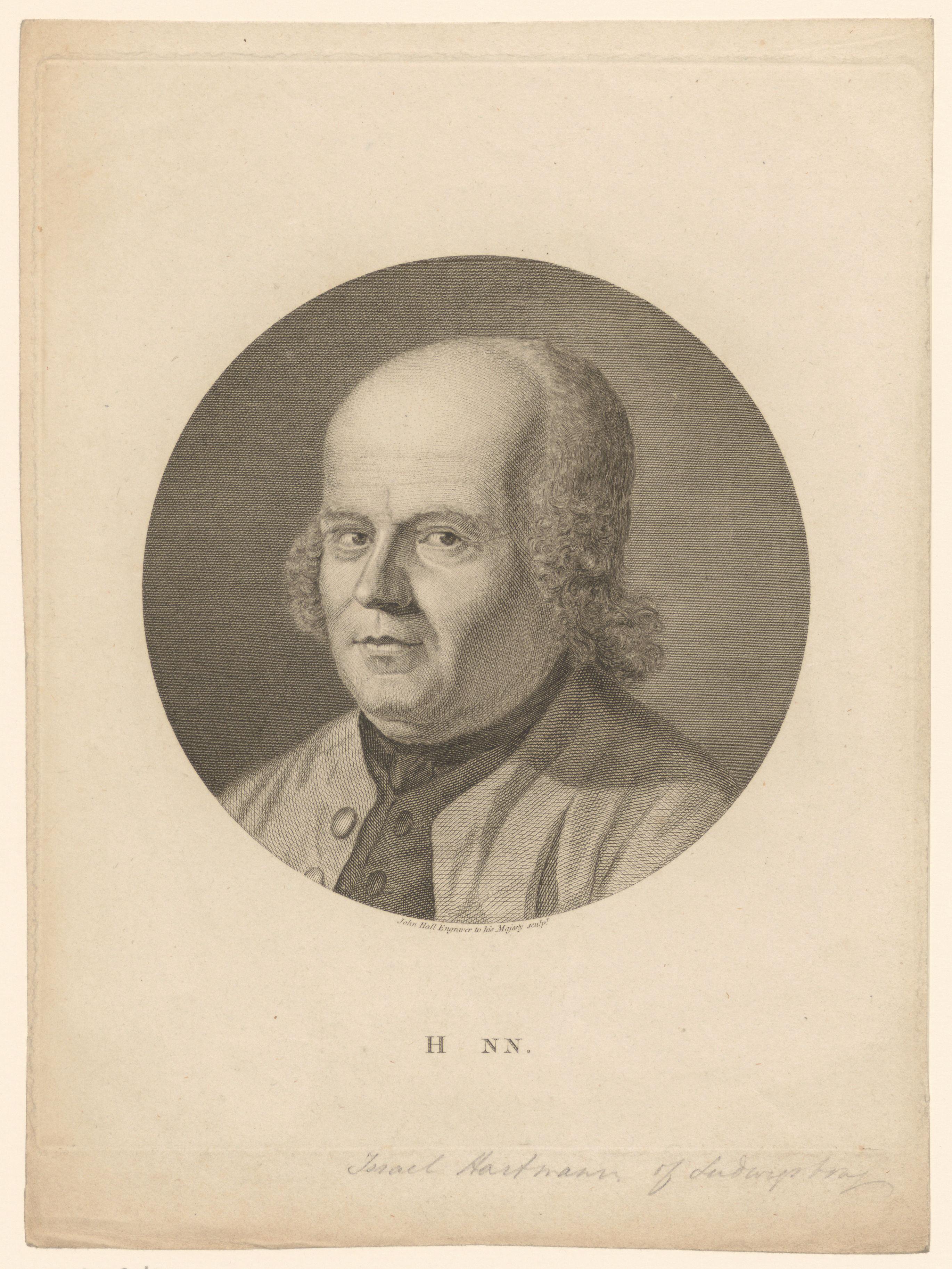 Portret van Israel Hartmann