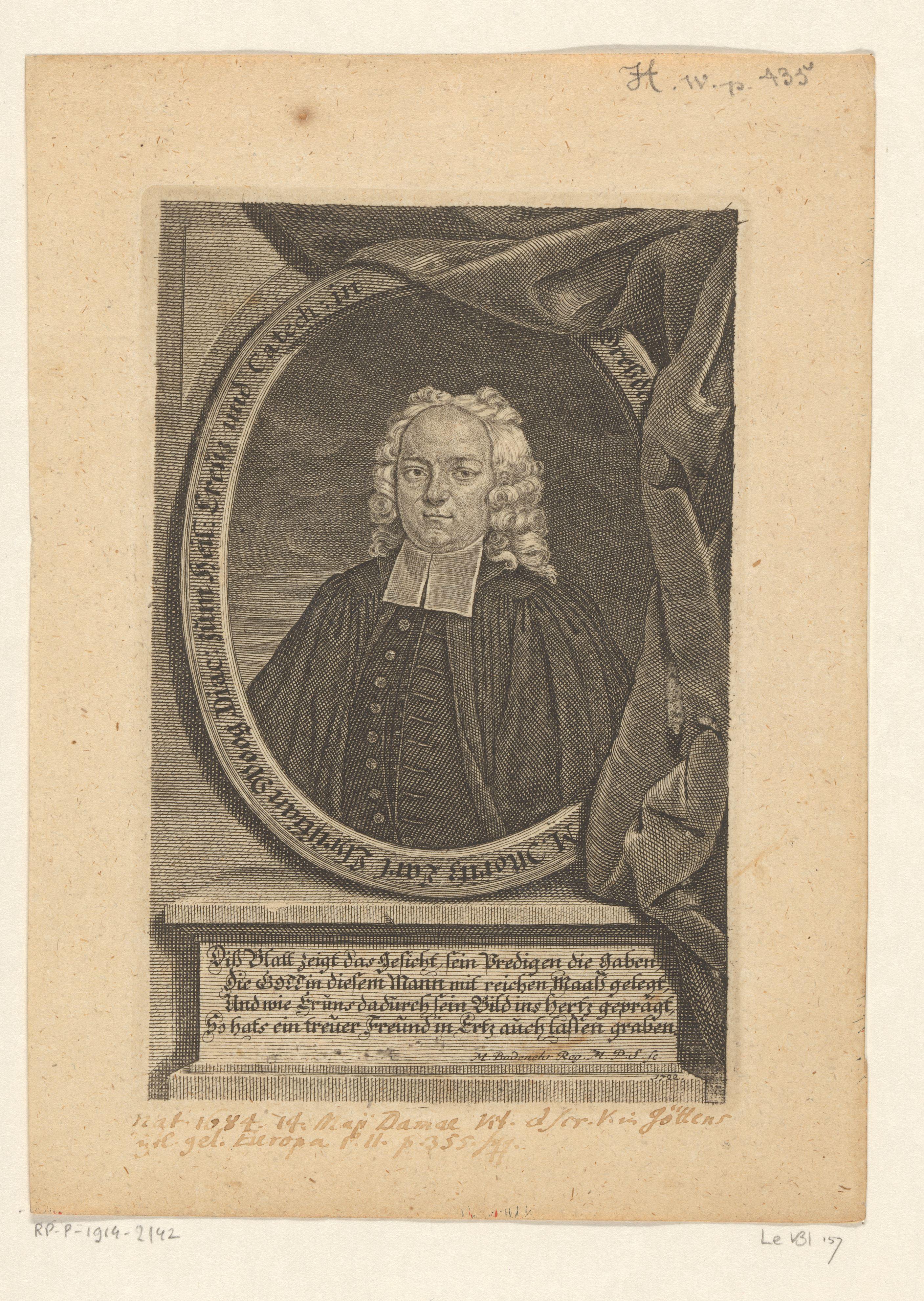 Portret van Moritz Carl Christian Woog