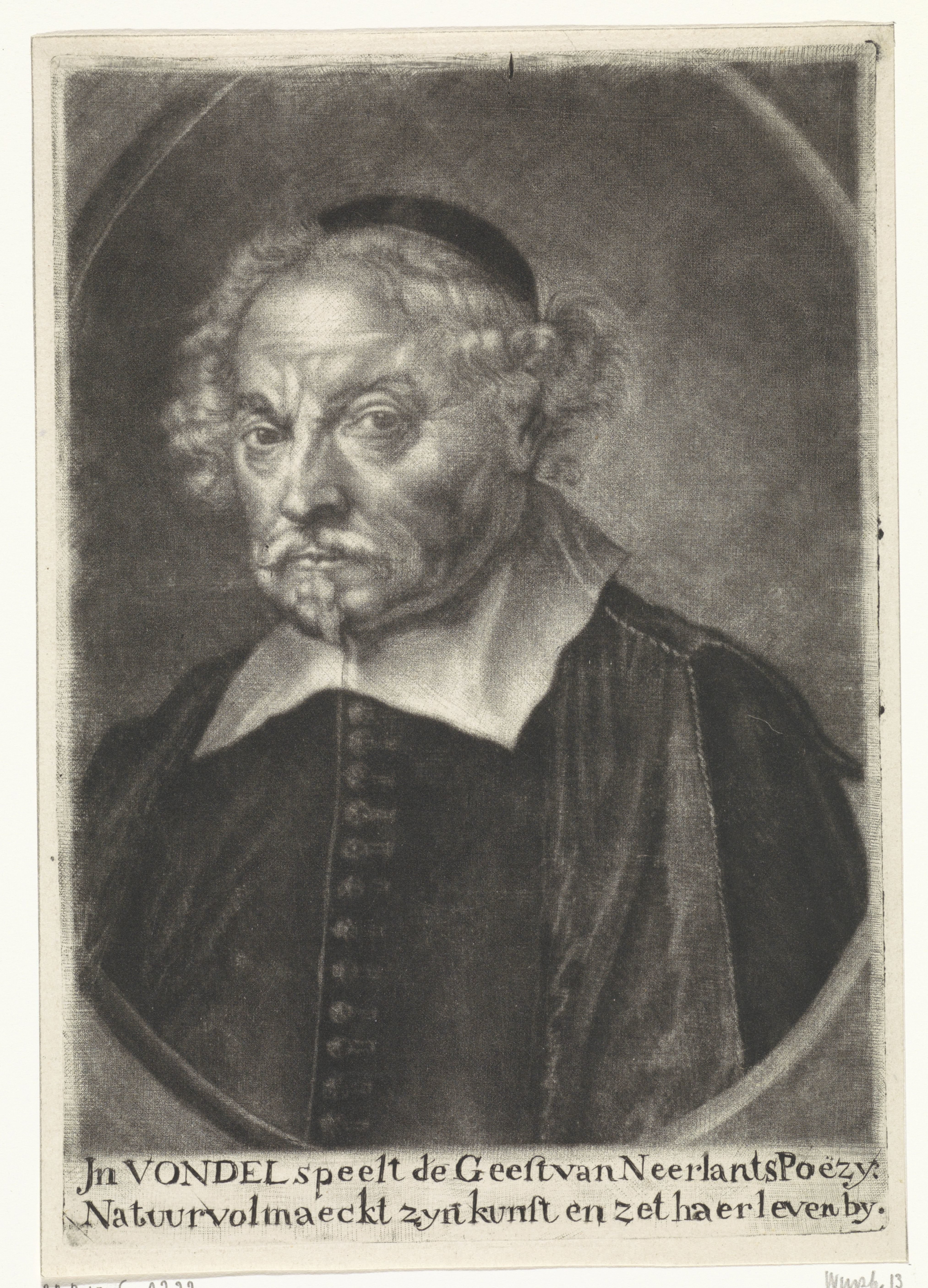 Portret van Joost van den Vondel