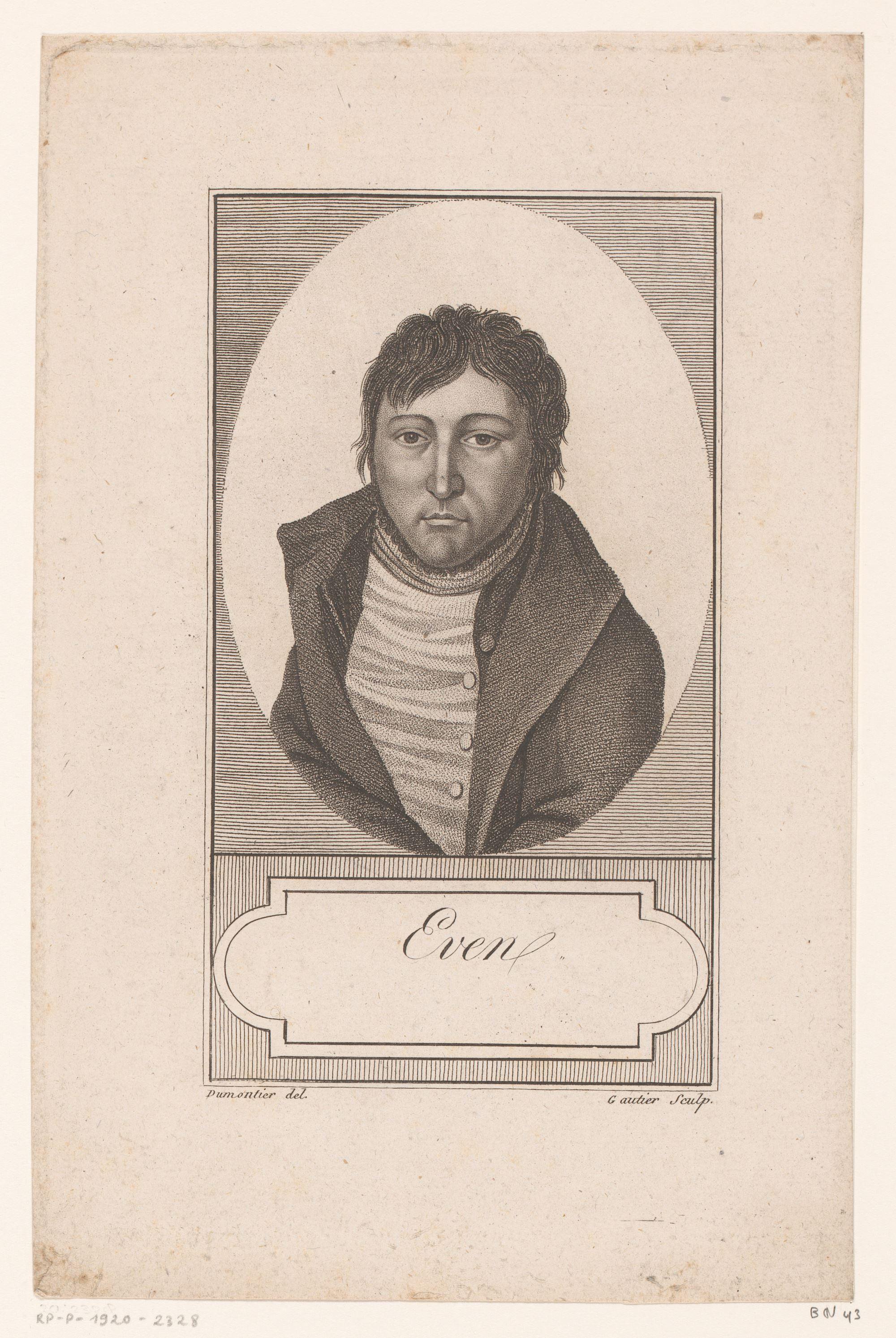 Portret van Joseph-Laurent Even