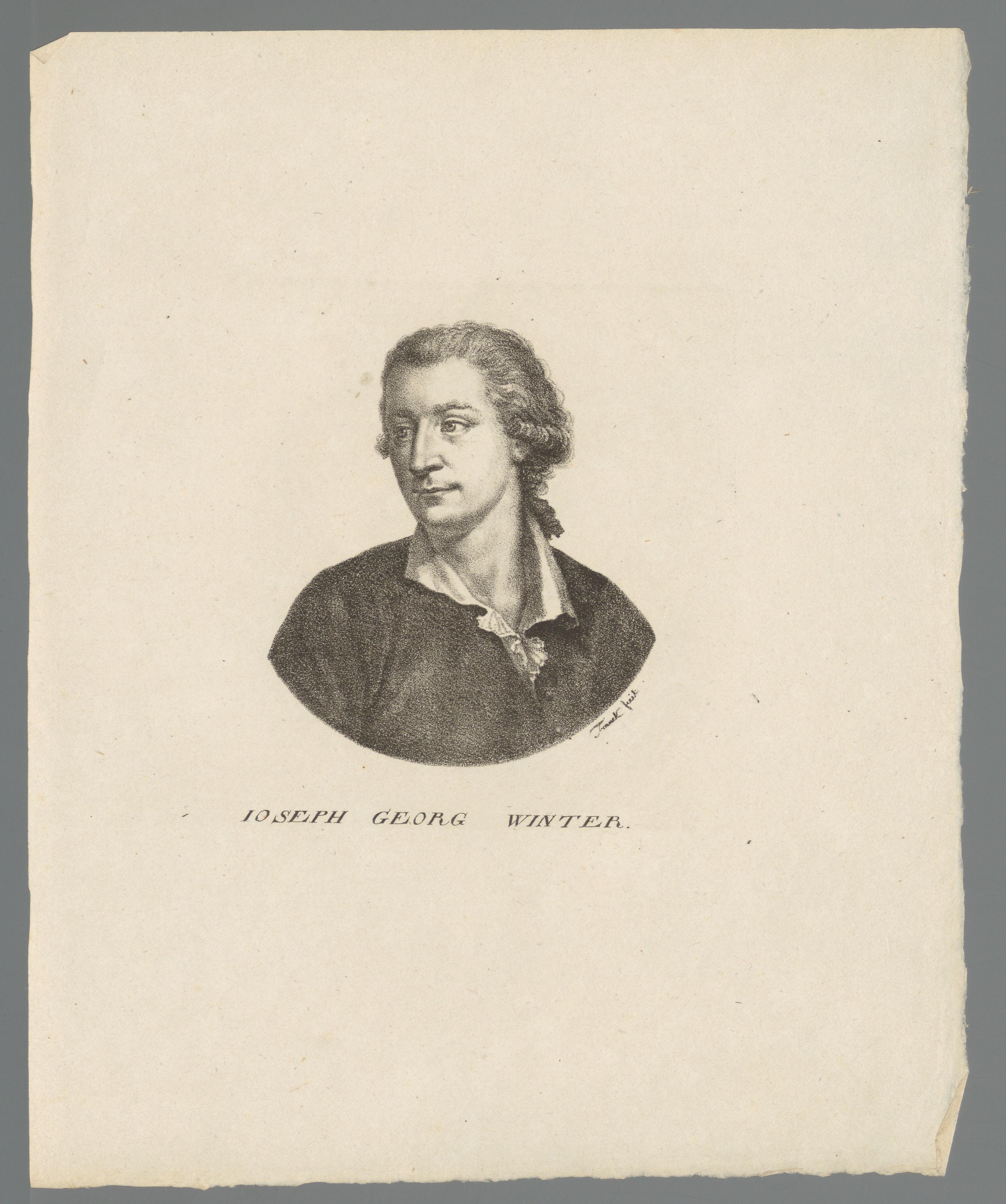 Portret van Joseph Georg Winter