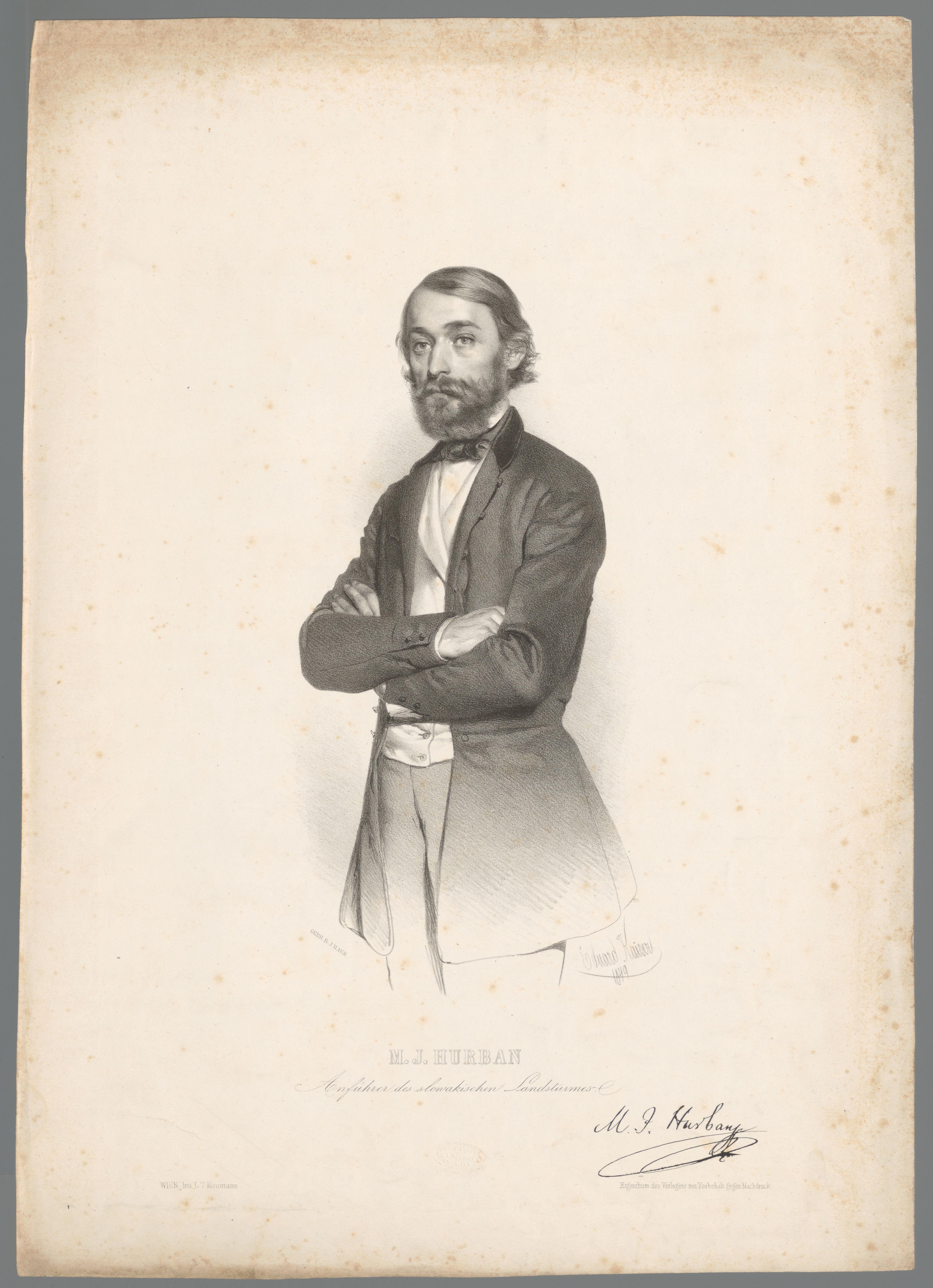 Portret van Jozef Miloslav Hurban